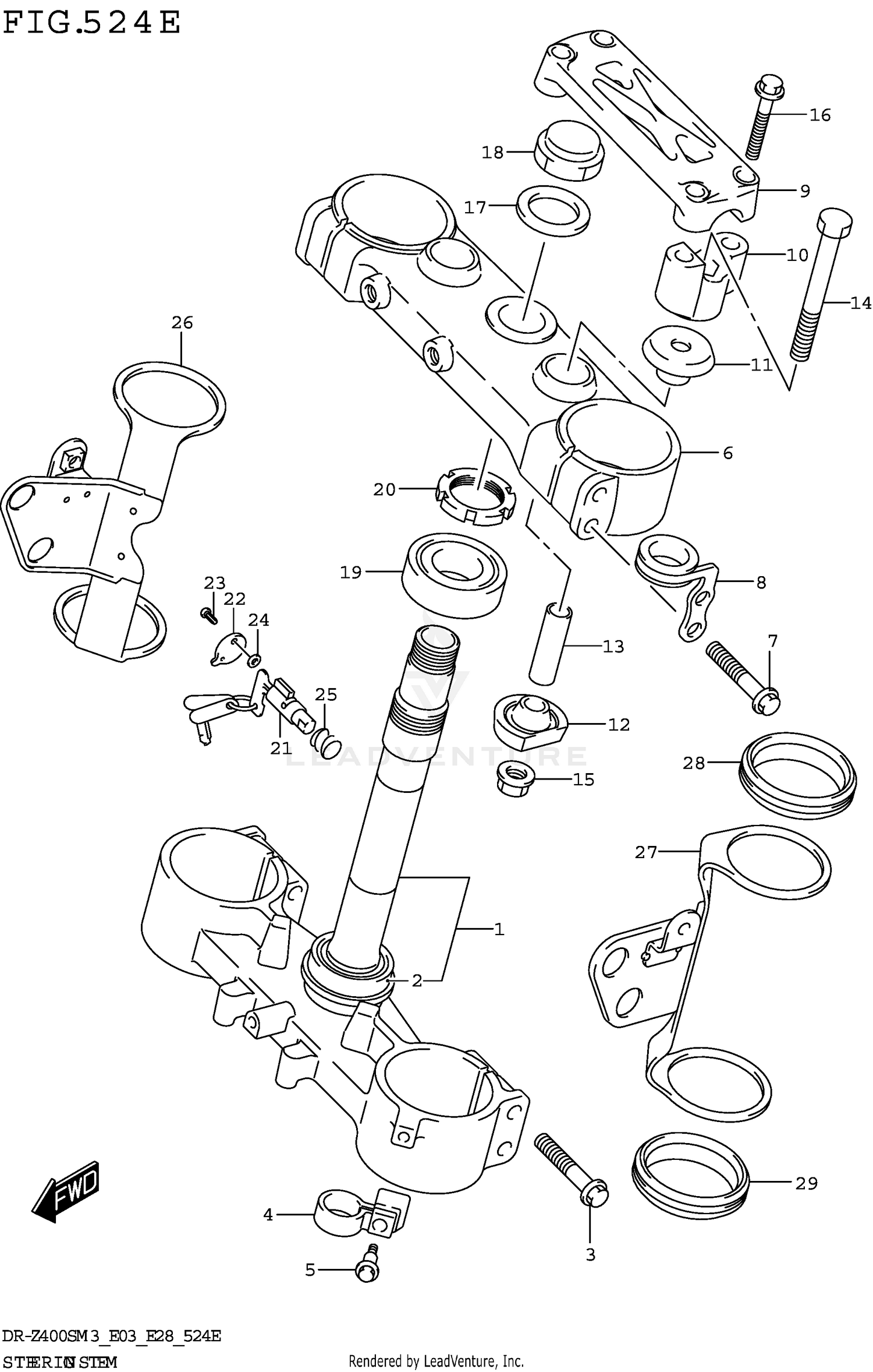 STEERING STEM (DR-Z400SMM3 E28)
