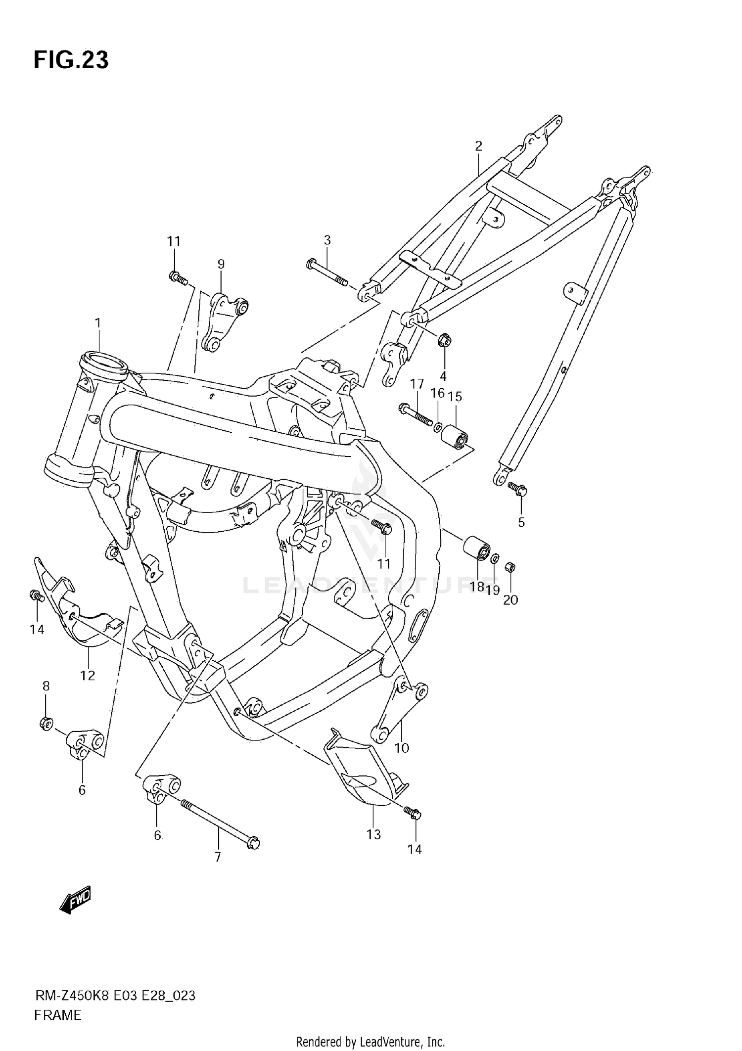 FRAME (RM-Z450 K8/K9)