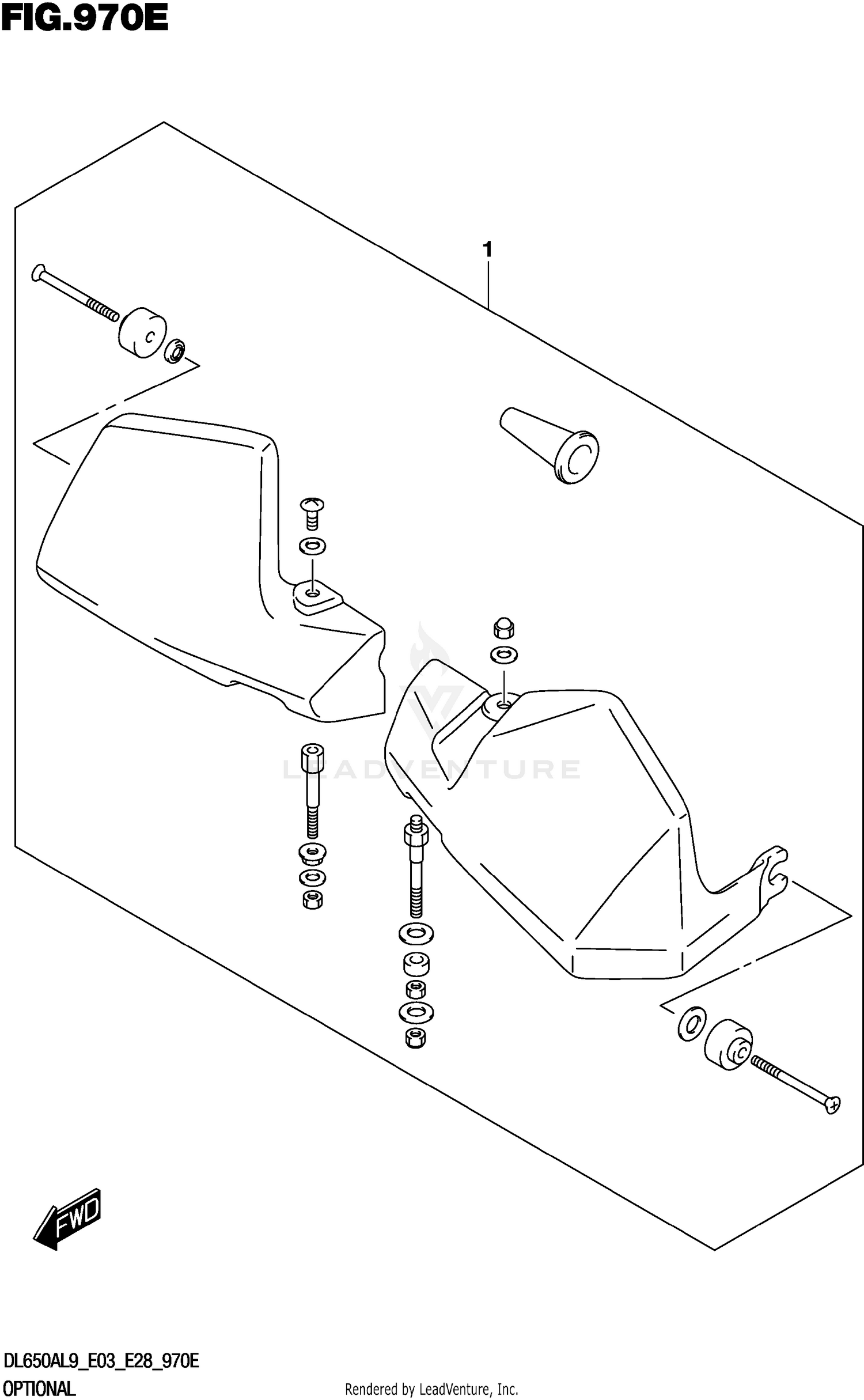 OPTIONAL (KNUCKLE COVER SET) (DL650A)