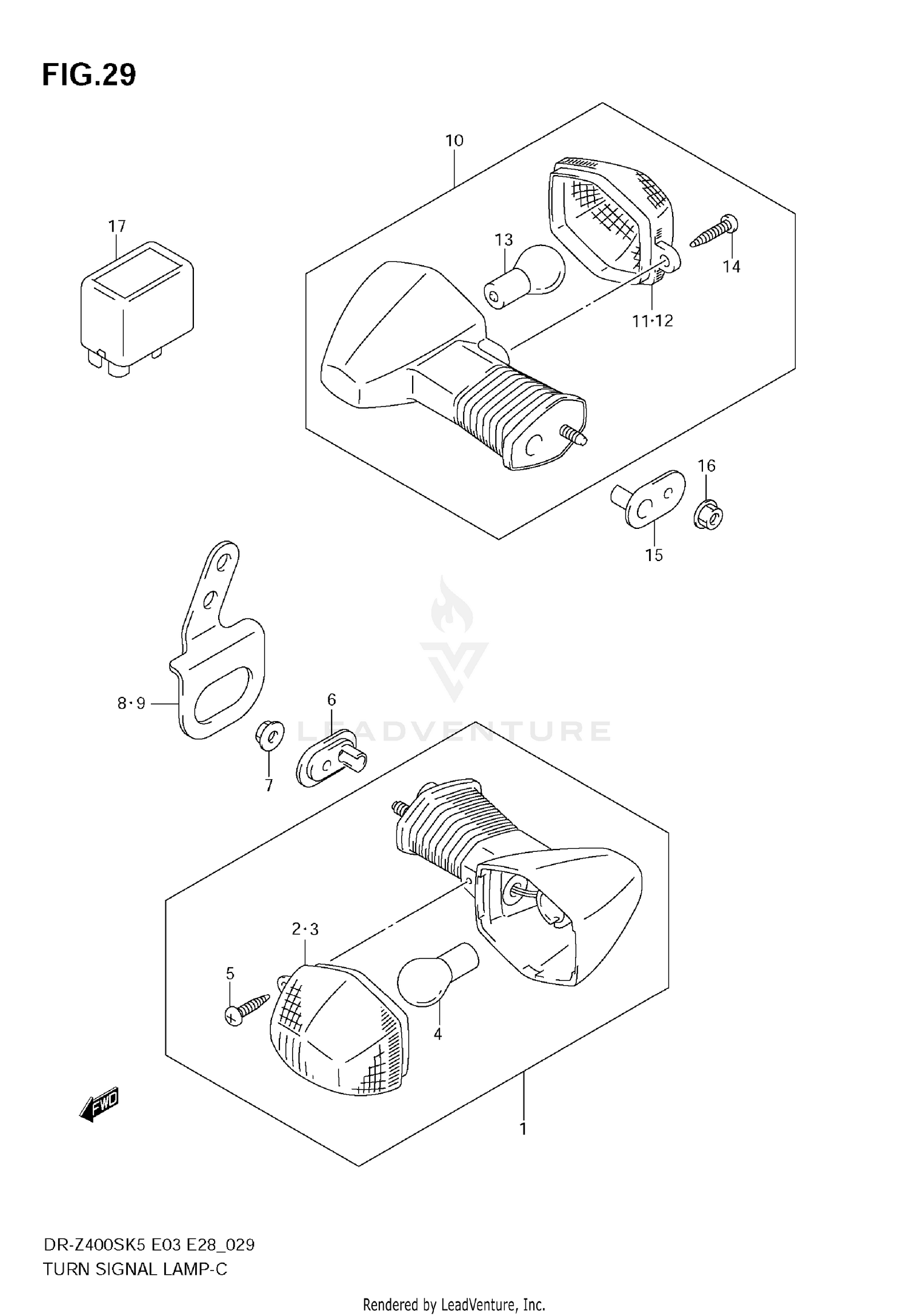TURN SIGNAL LAMP (MODEL K5)