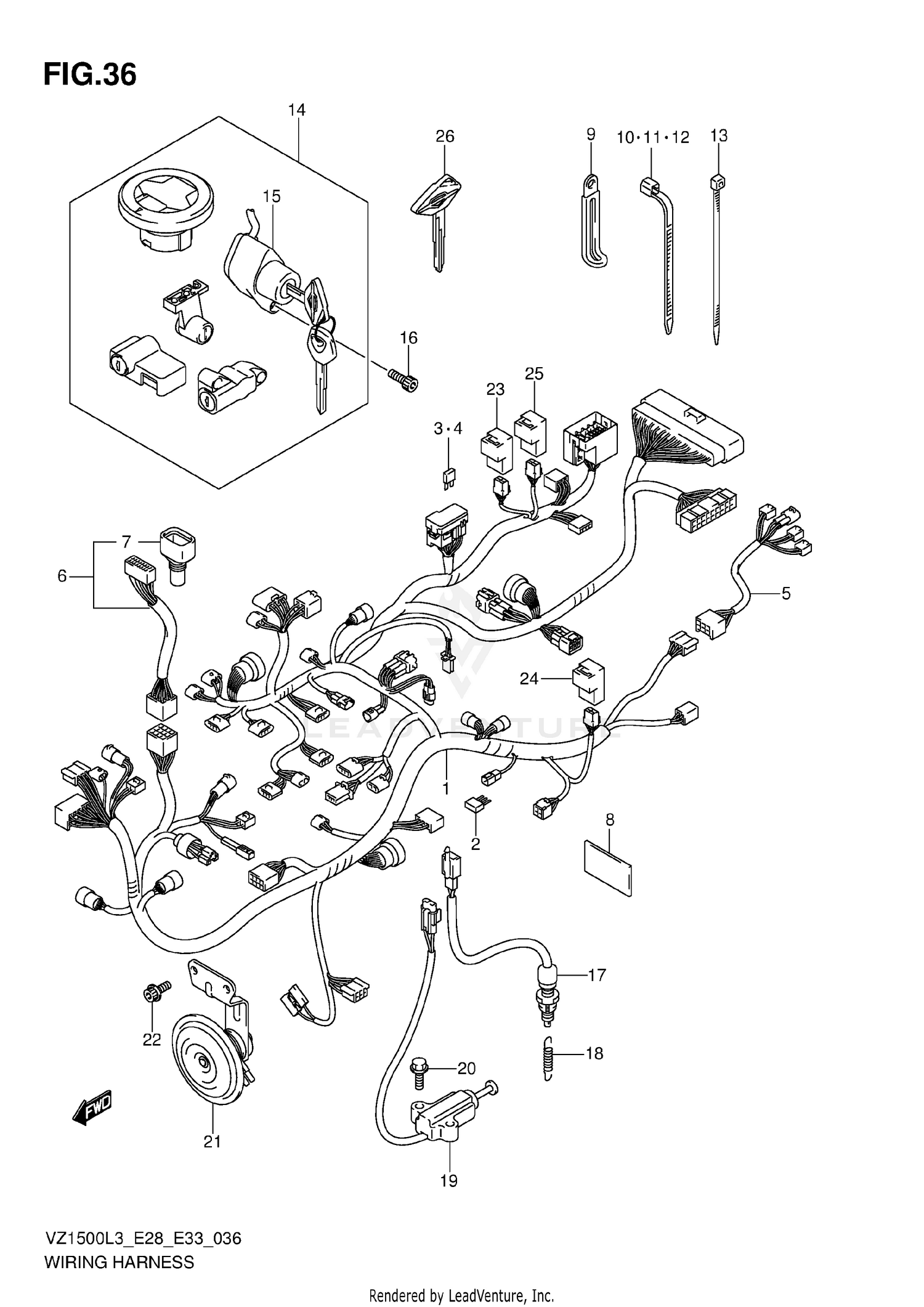 WIRING HARNESS (VZ1500L3 E28)