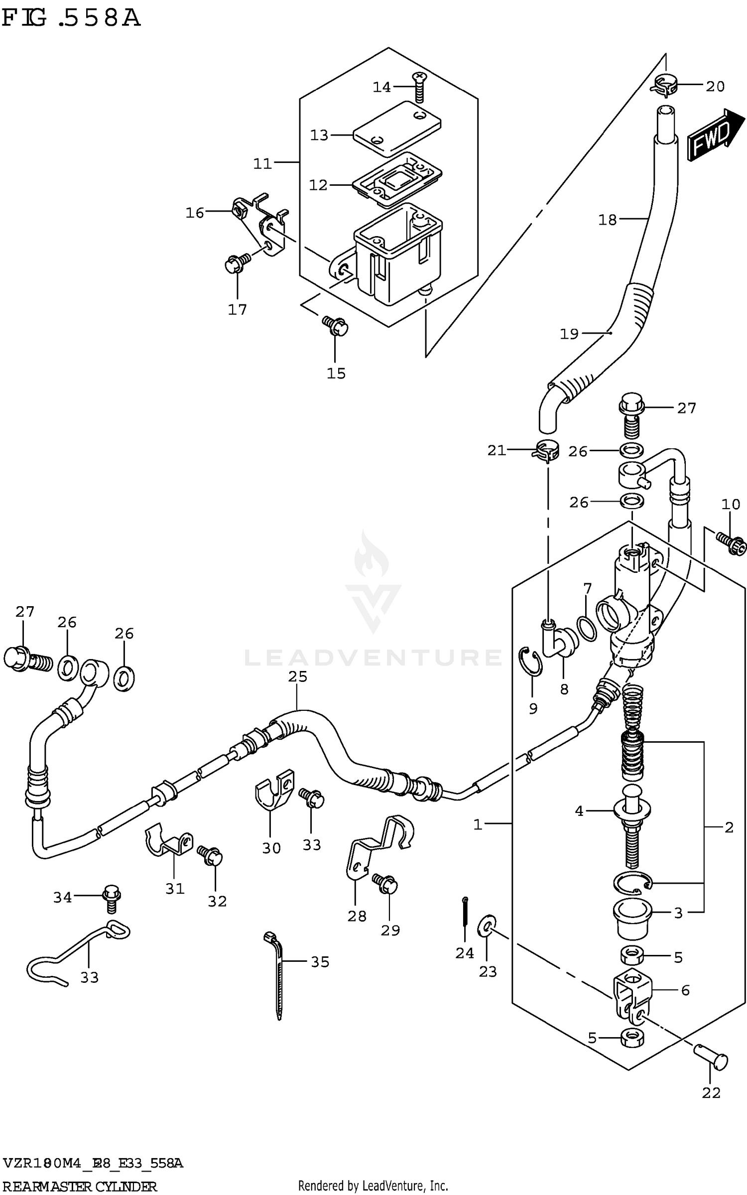 REAR MASTER CYLINDER