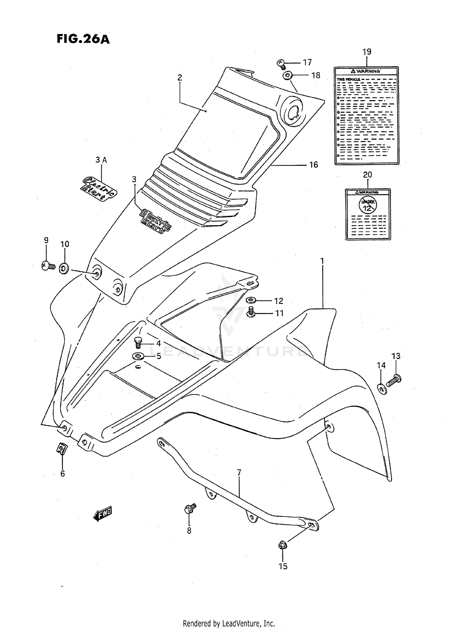 FRONT FENDER (MODEL J/K/L)