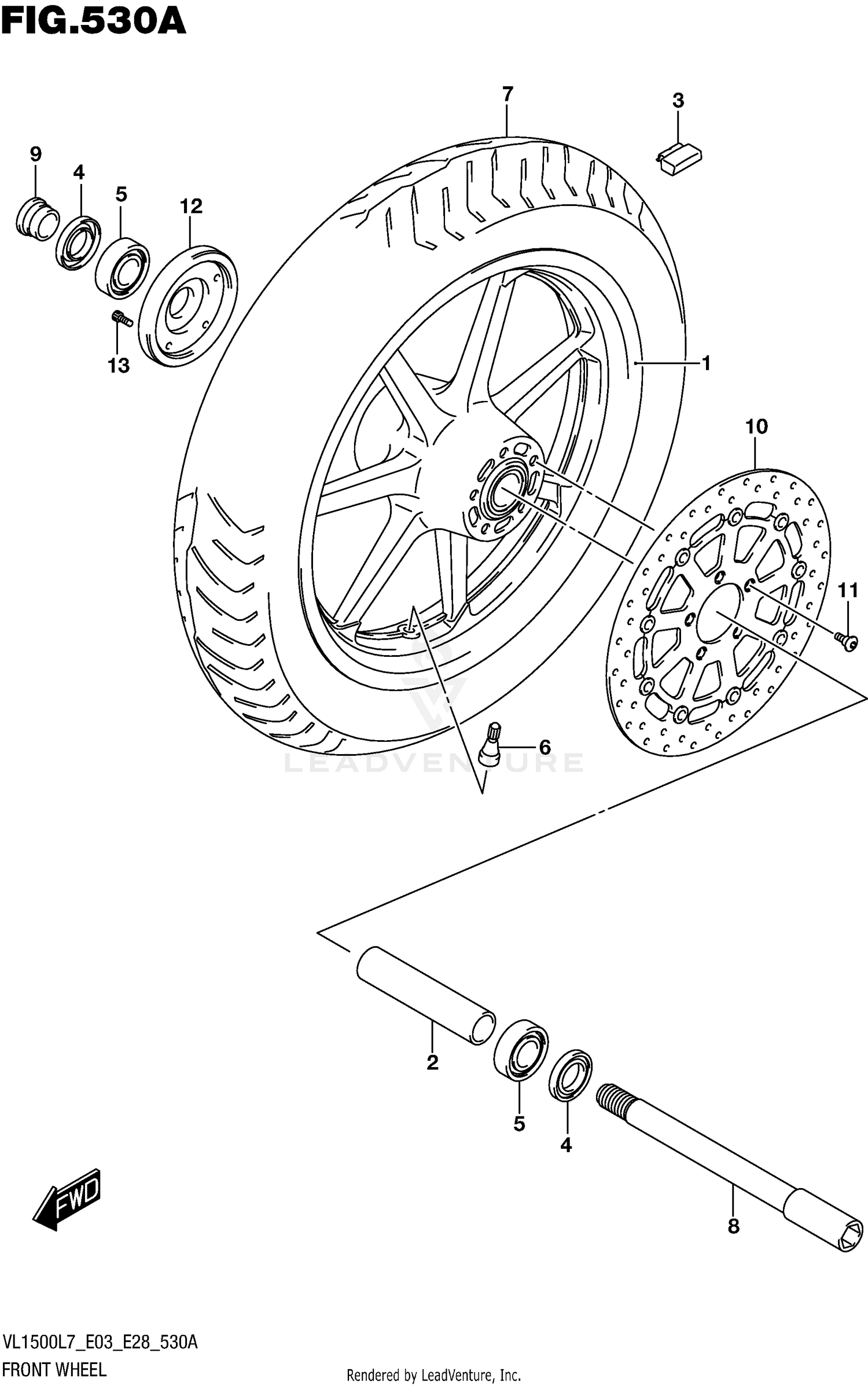 FRONT WHEEL (VL1500BL7 E03)