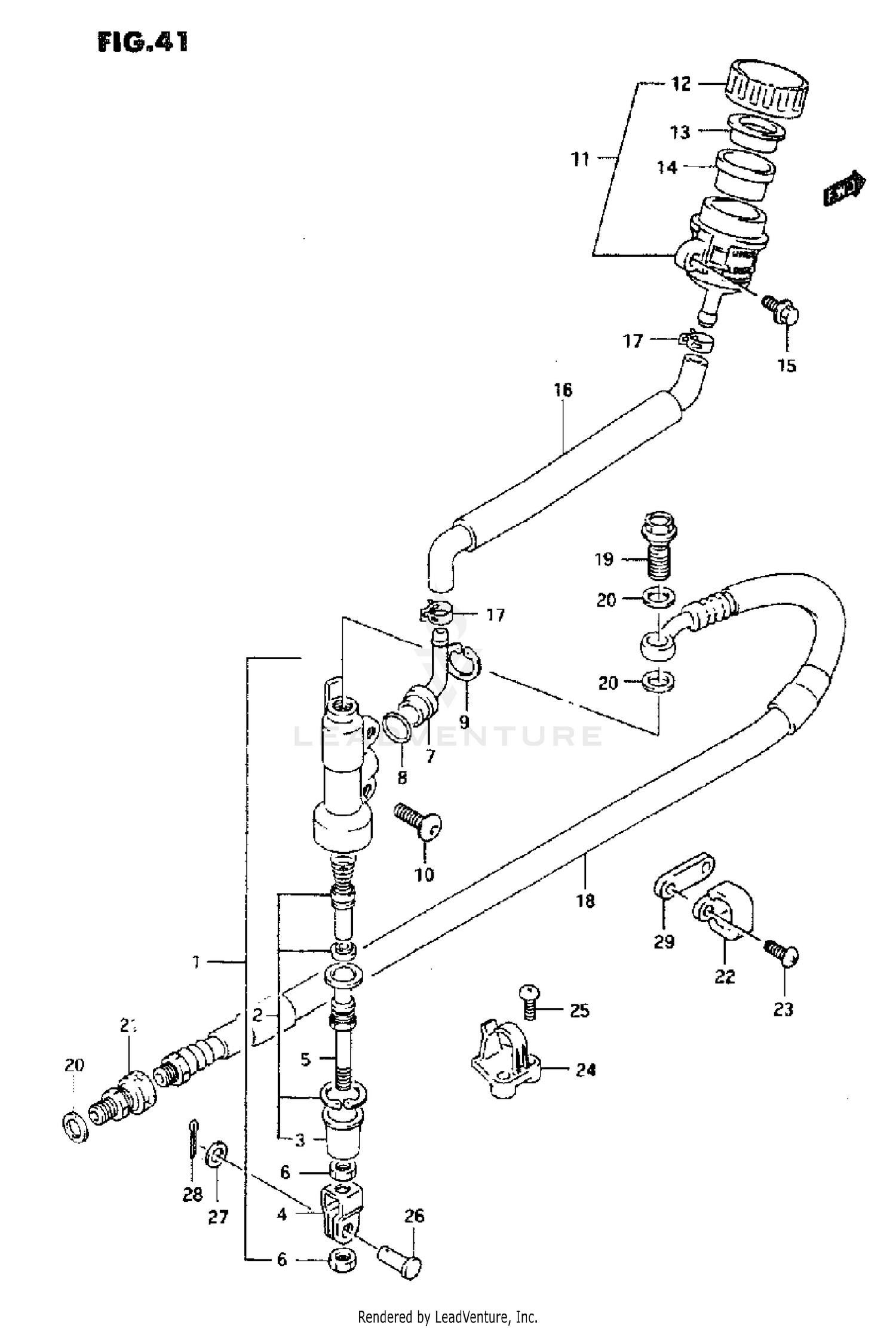 REAR MASTER CYLINDER (MODEL K)