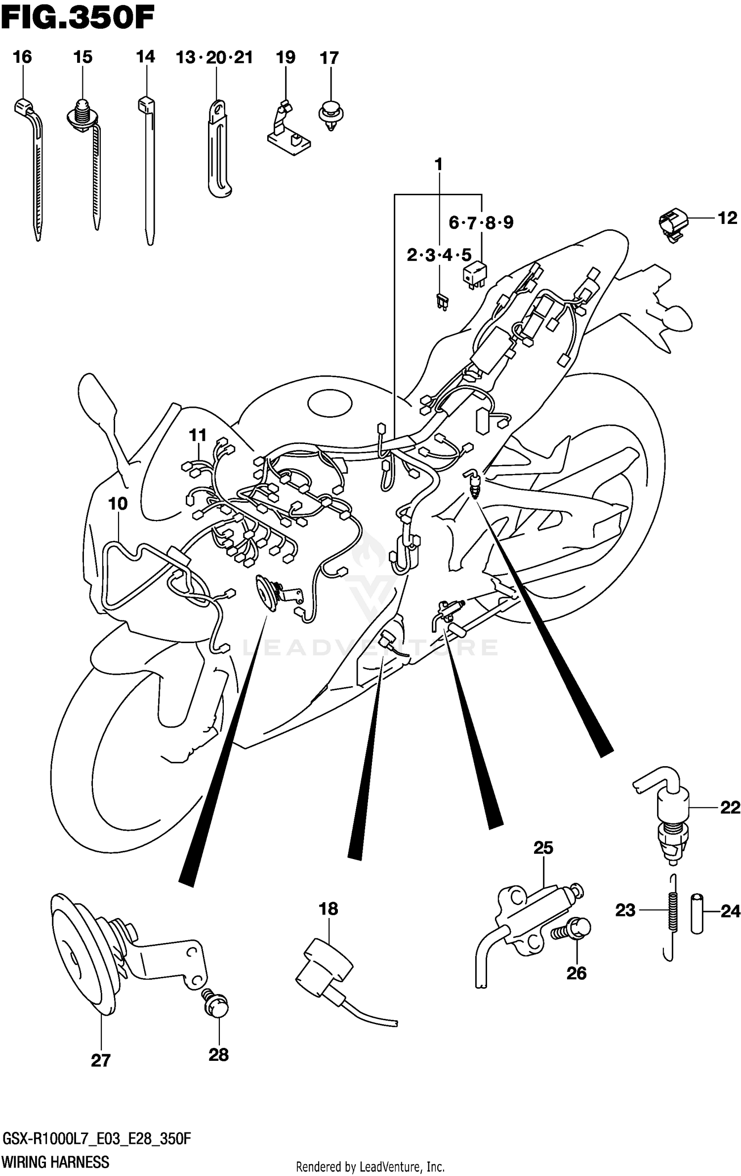WIRING HARNESS (GSX-R1000AL7 E33)