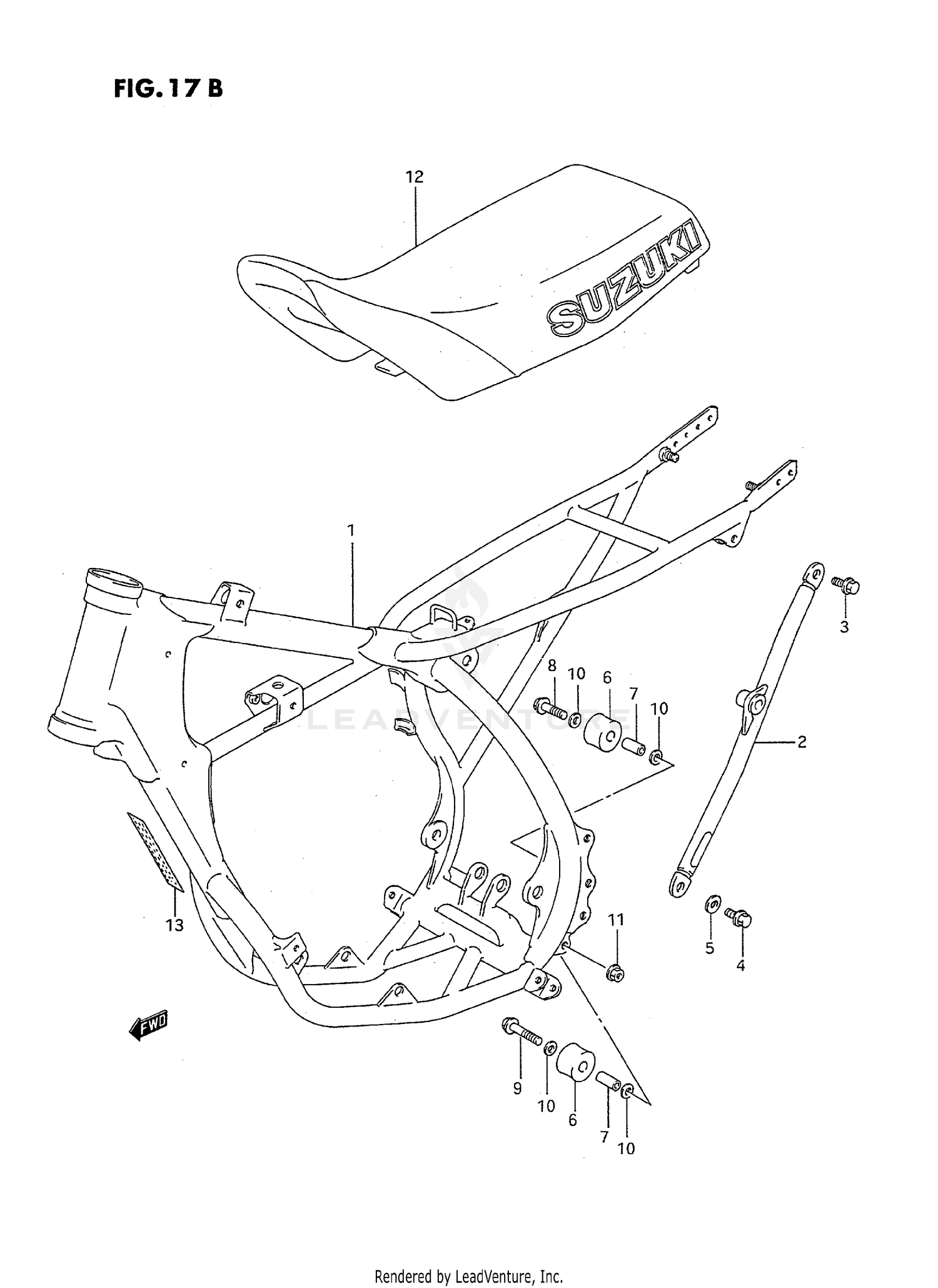 FRAME - SEAT (MODEL P/R/S)