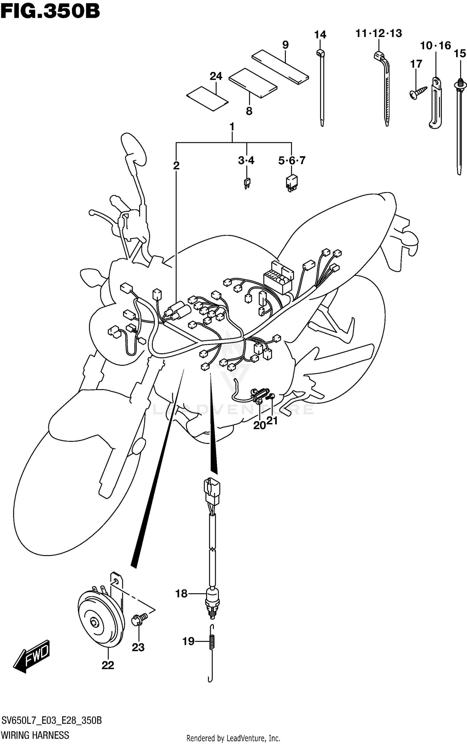 WIRING HARNESS (SV650L7 E33)
