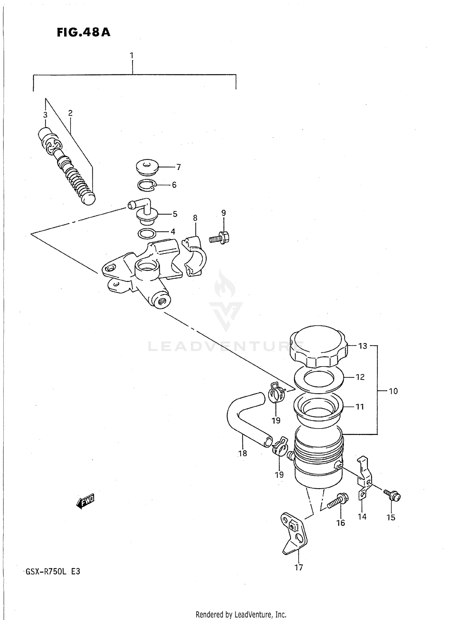 FRONT MASTER CYLINDER (MODEL L)