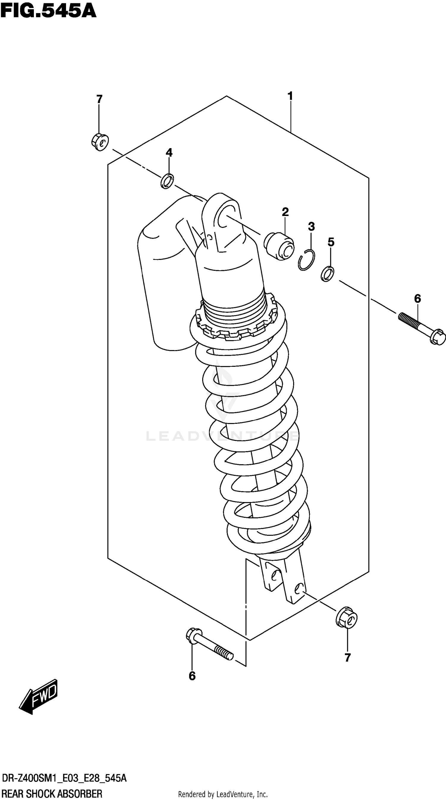REAR SHOCK ABSORBER (DR-Z400S)