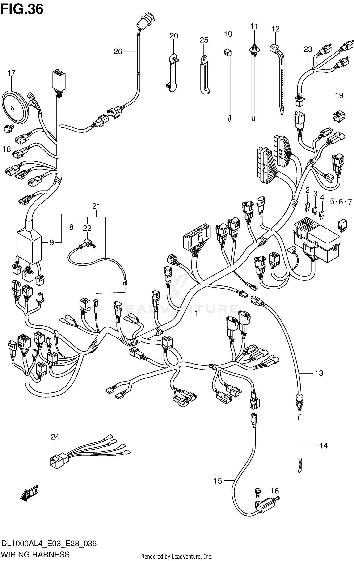 WIRING HARNESS (DL1000AL4 E03)