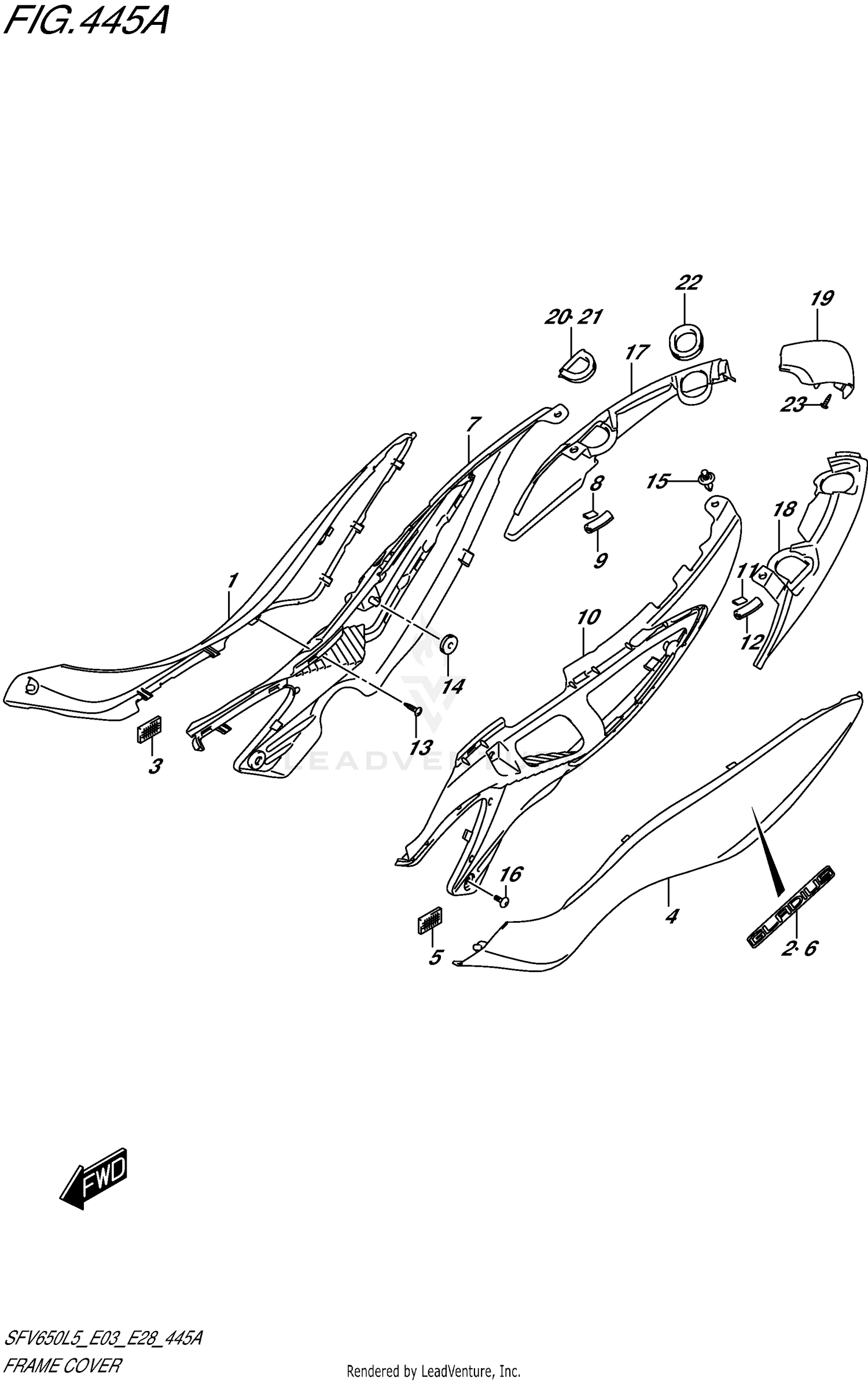 FRAME COVER (SFV650L5 E03)