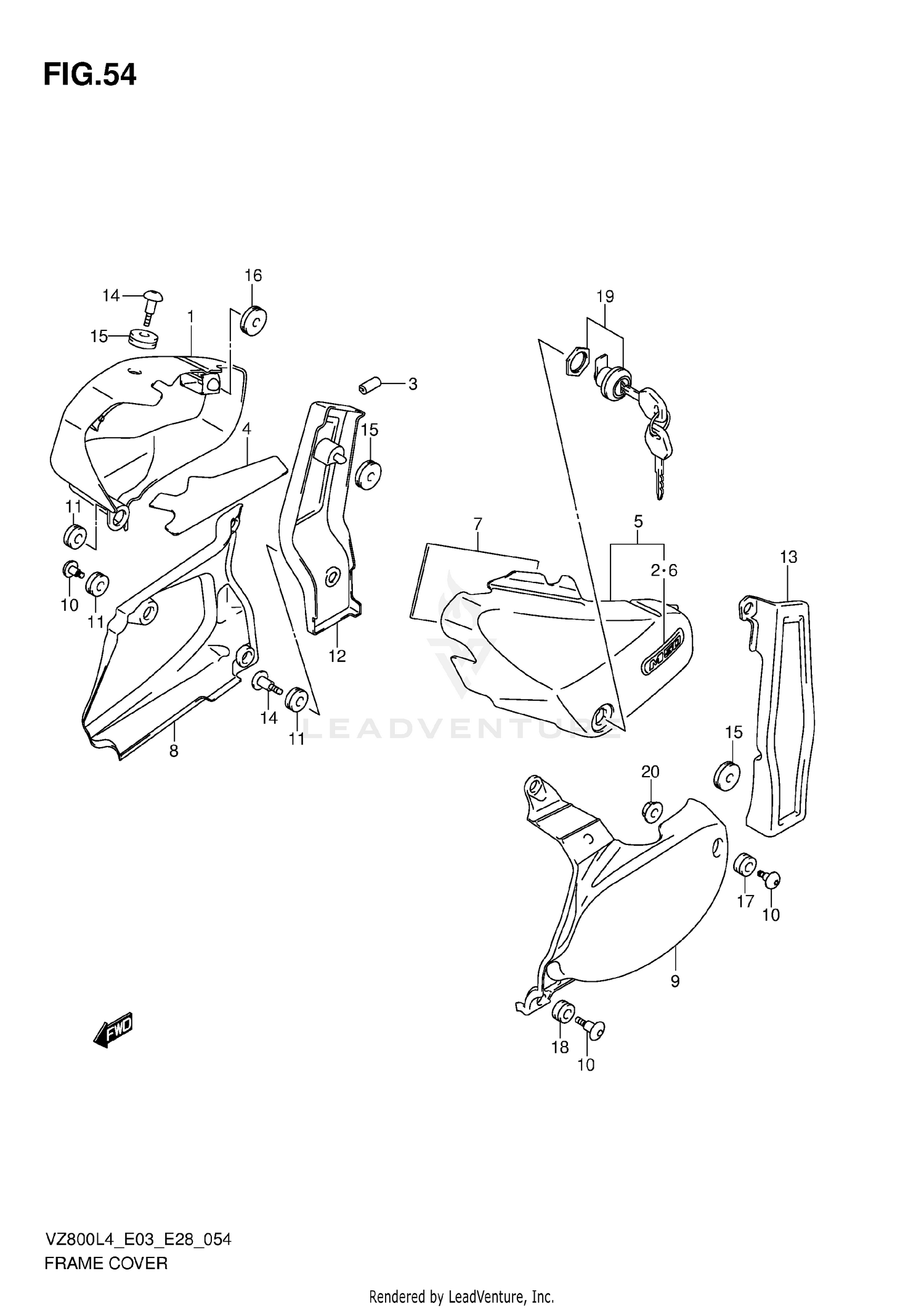 FRAME COVER (VZ800L4 E33)