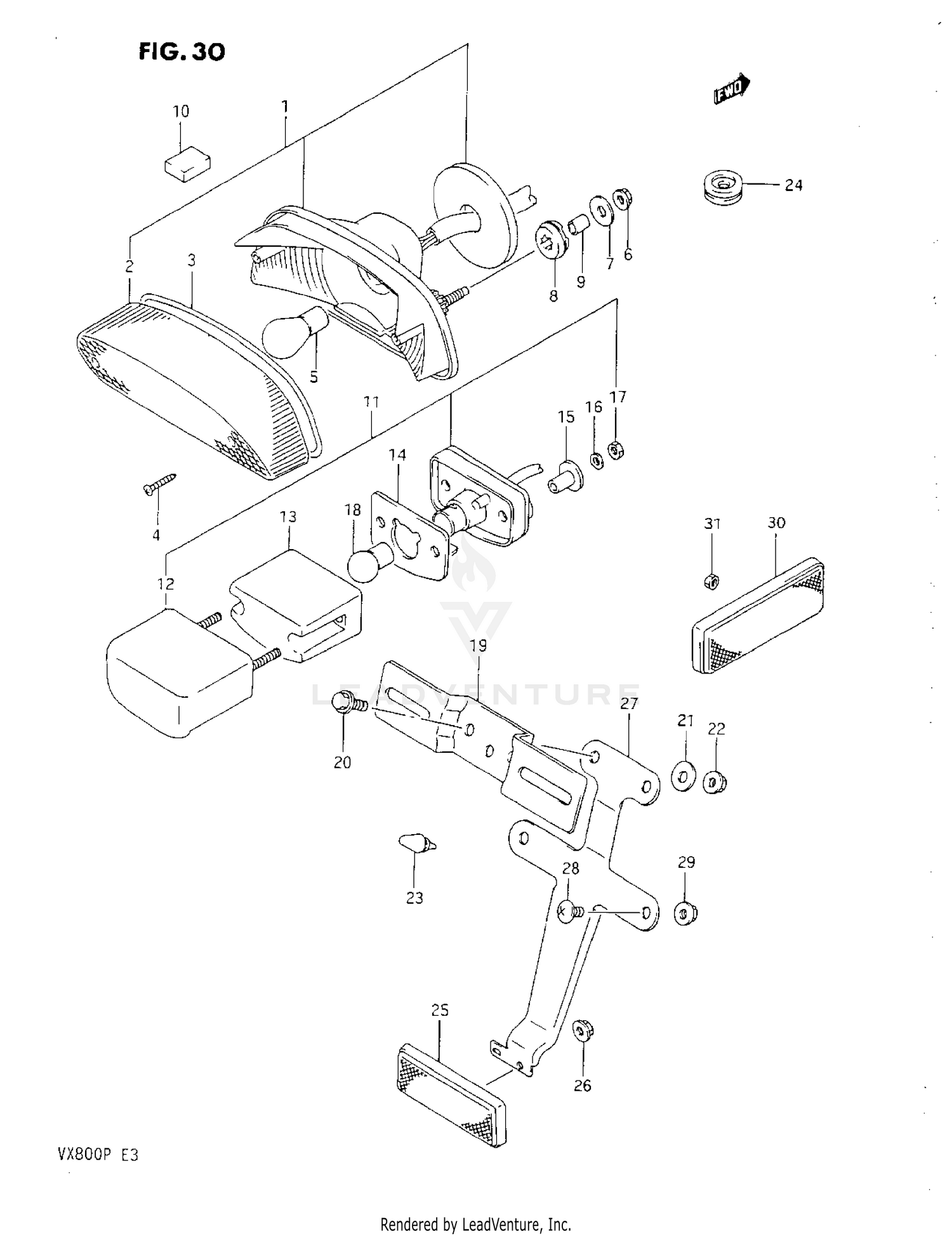 REAR COMBINATION LAMP