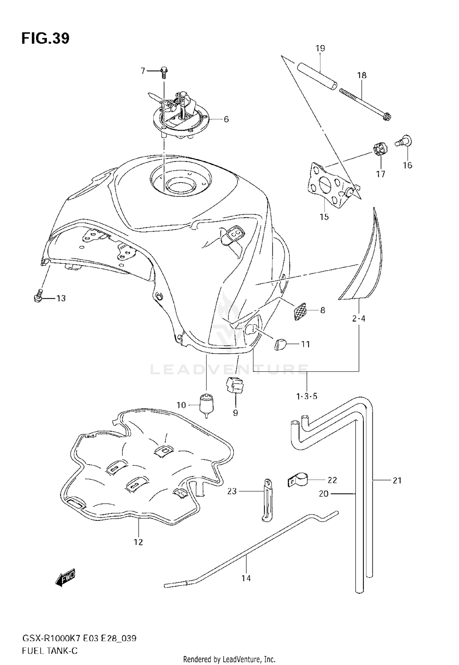 FUEL TANK (MODEL K7)