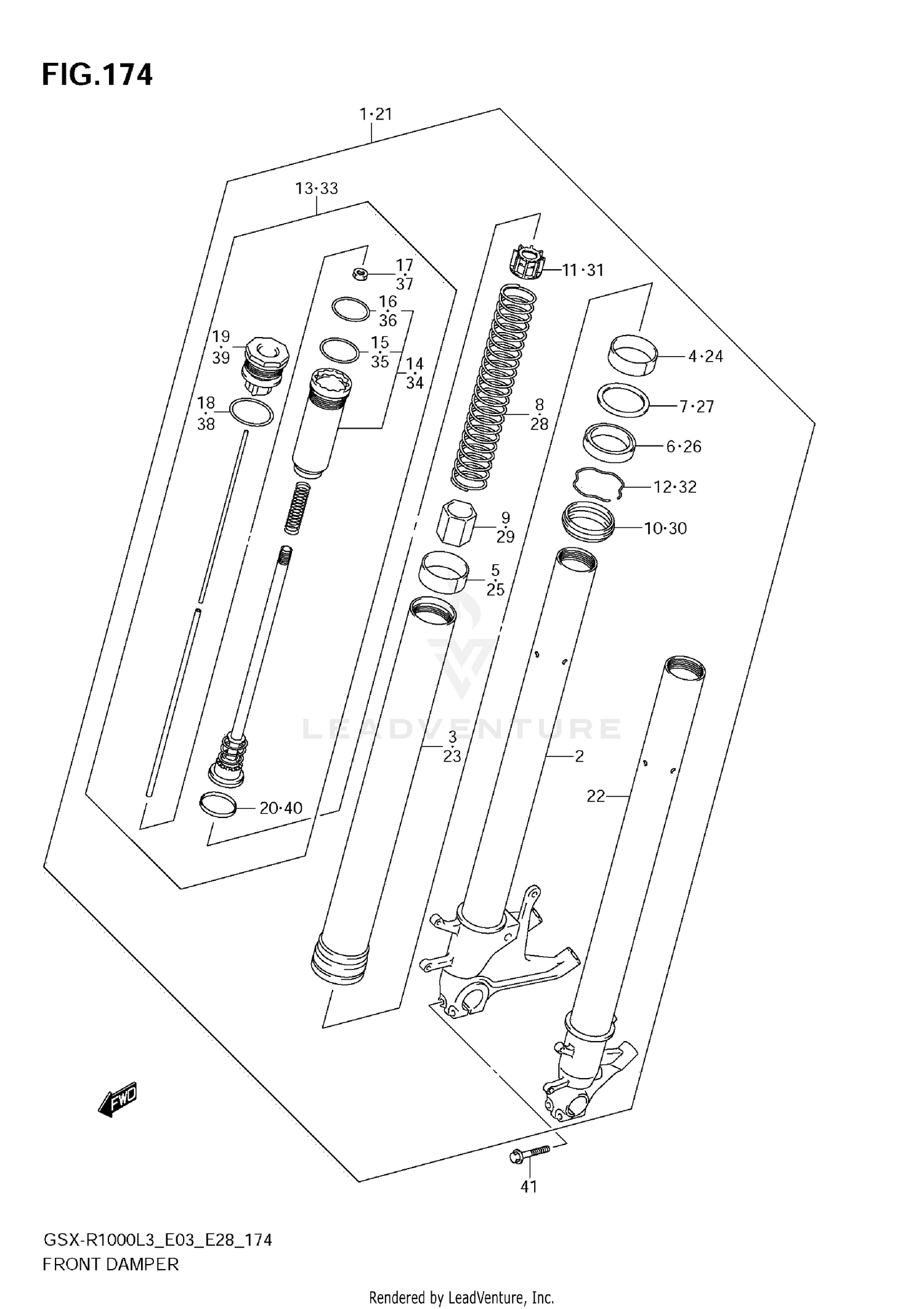 FRONT DAMPER (GSX-R1000ZL3 E03)