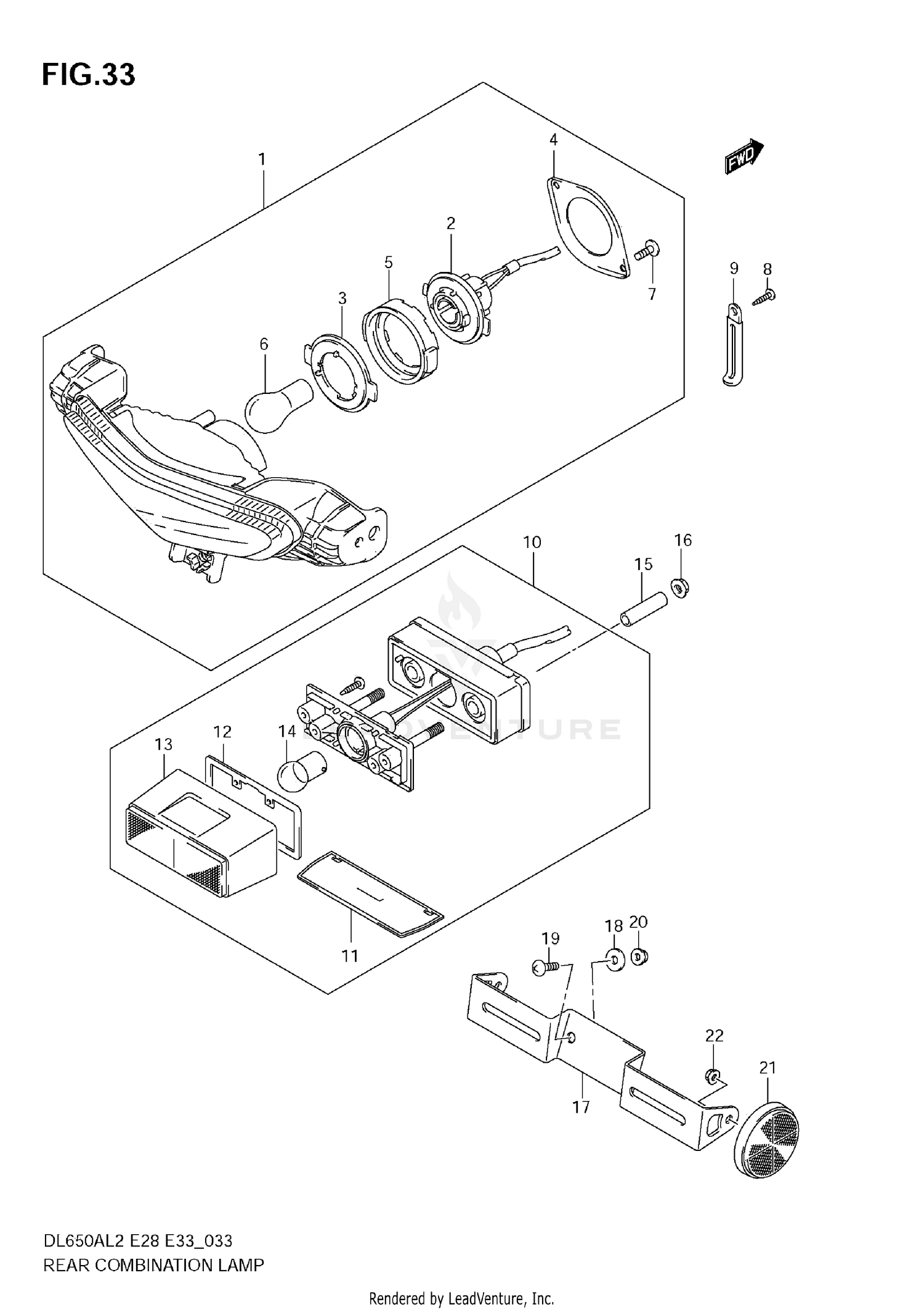 REAR COMBINATION LAMP