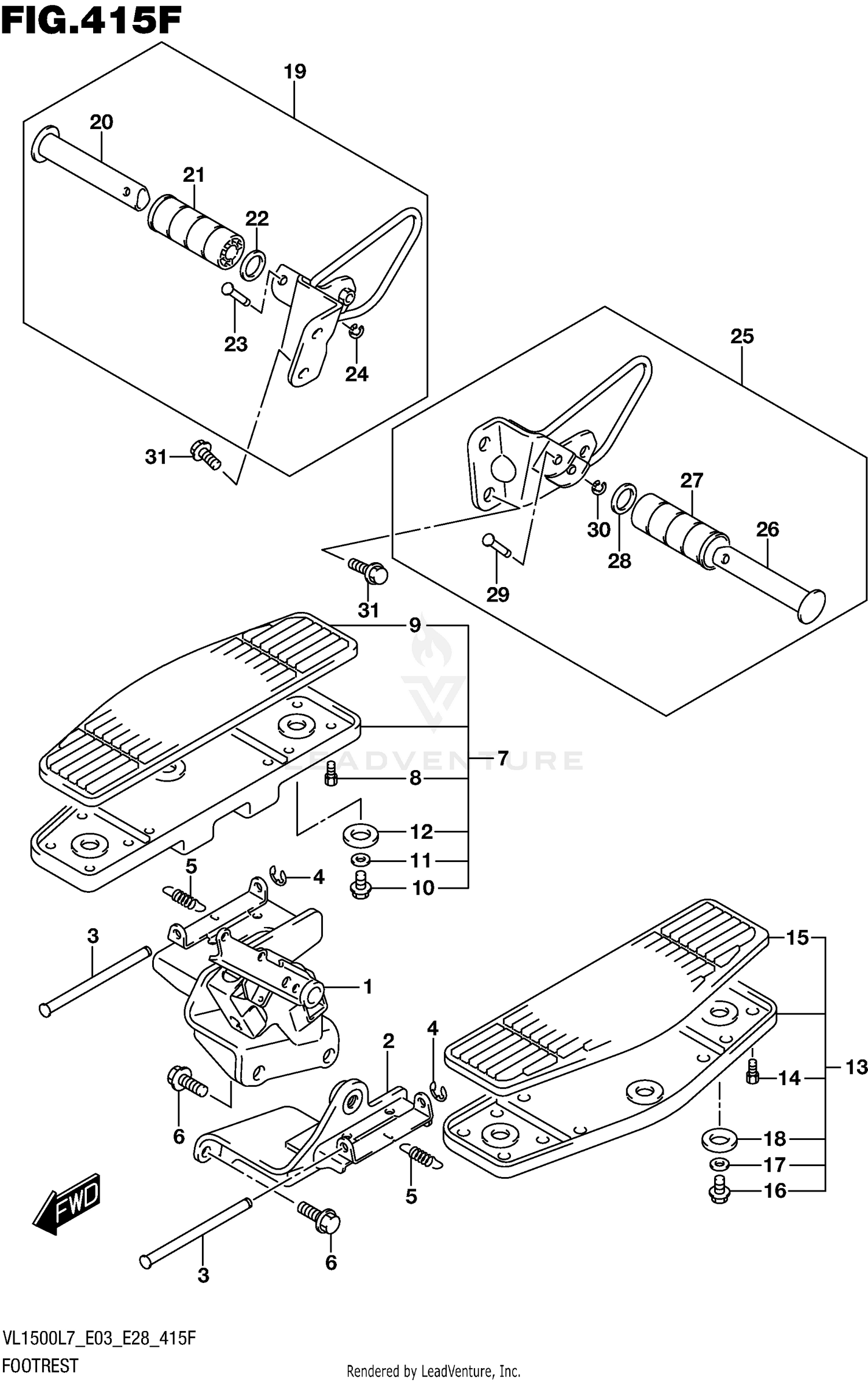 FOOTREST (VL1500TL7 E28)