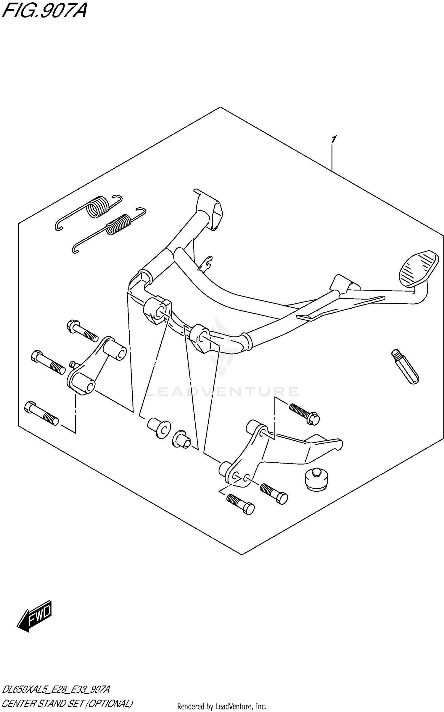 CENTER STAND SET (OPTIONAL)