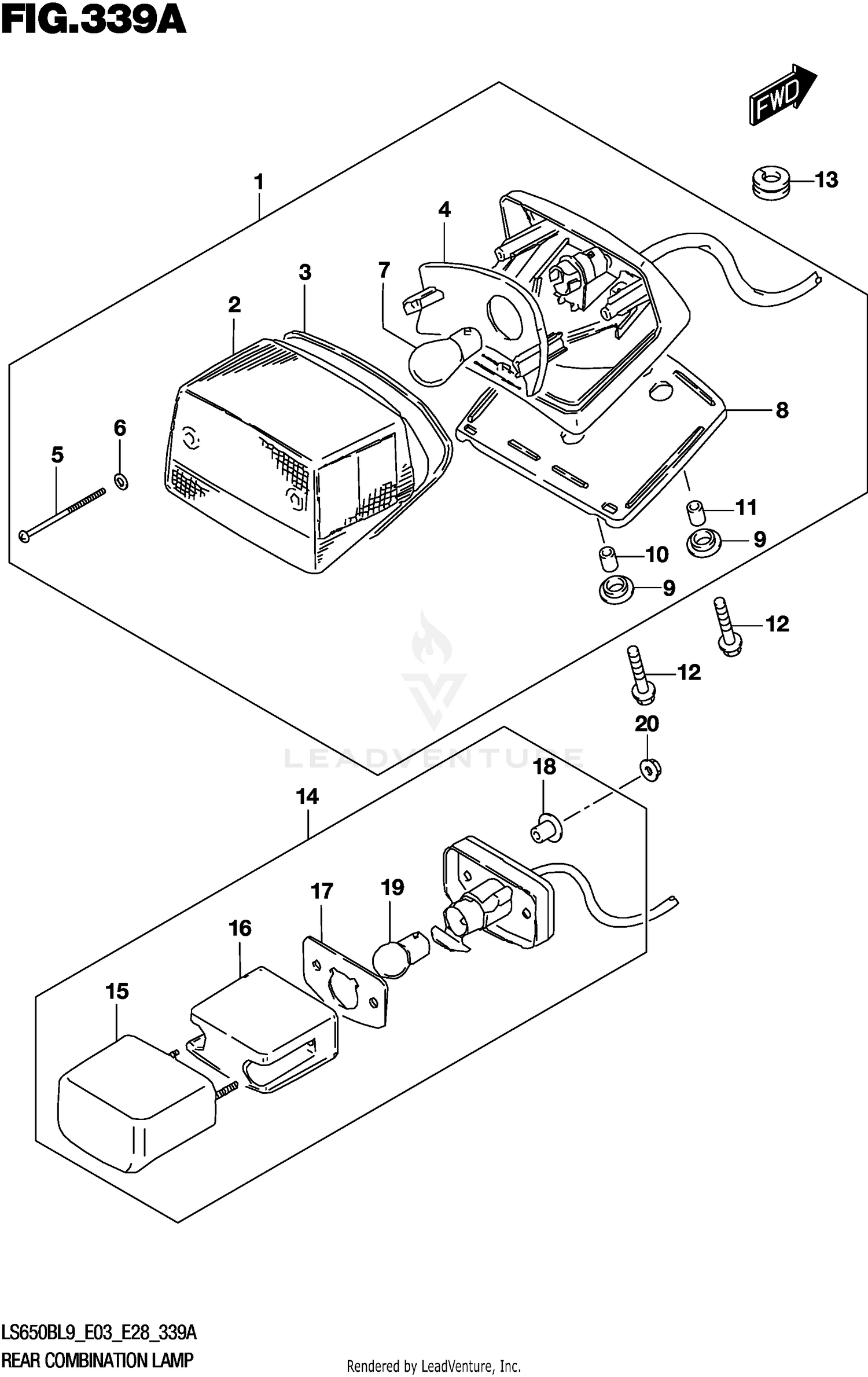 REAR COMBINATION LAMP
