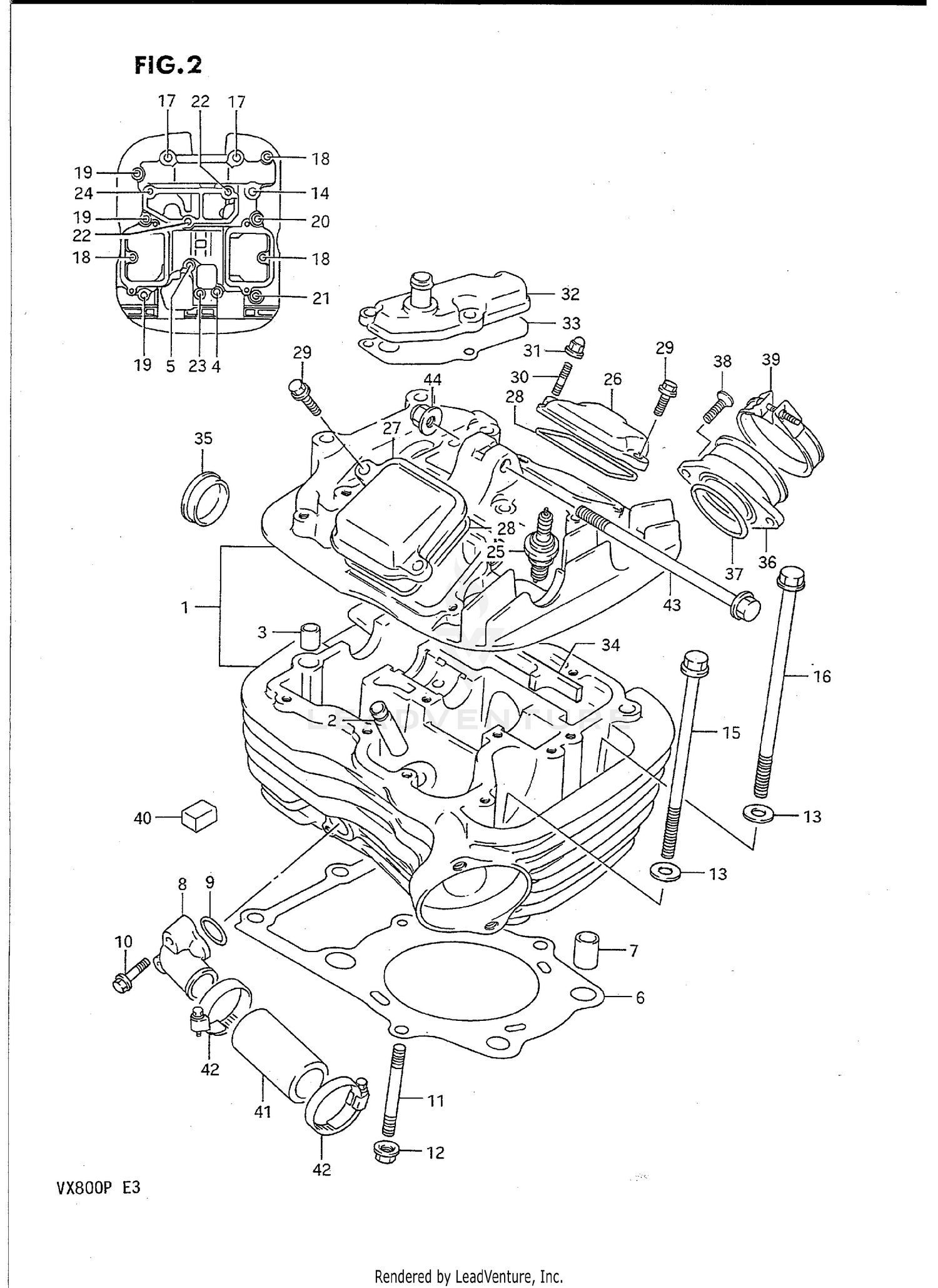 CYLINDER HEAD (REAR)