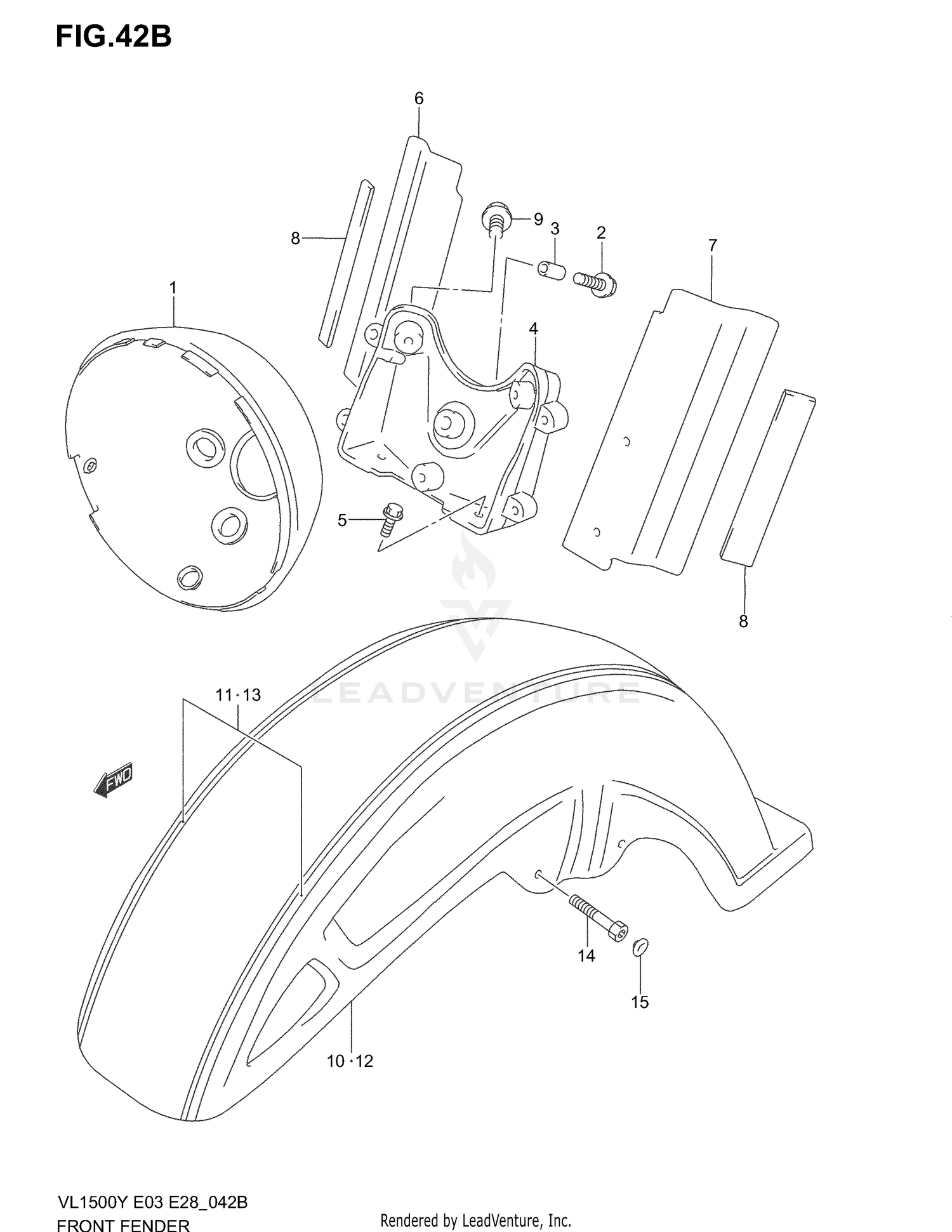 FRONT FENDER (MODEL K3/K4)
