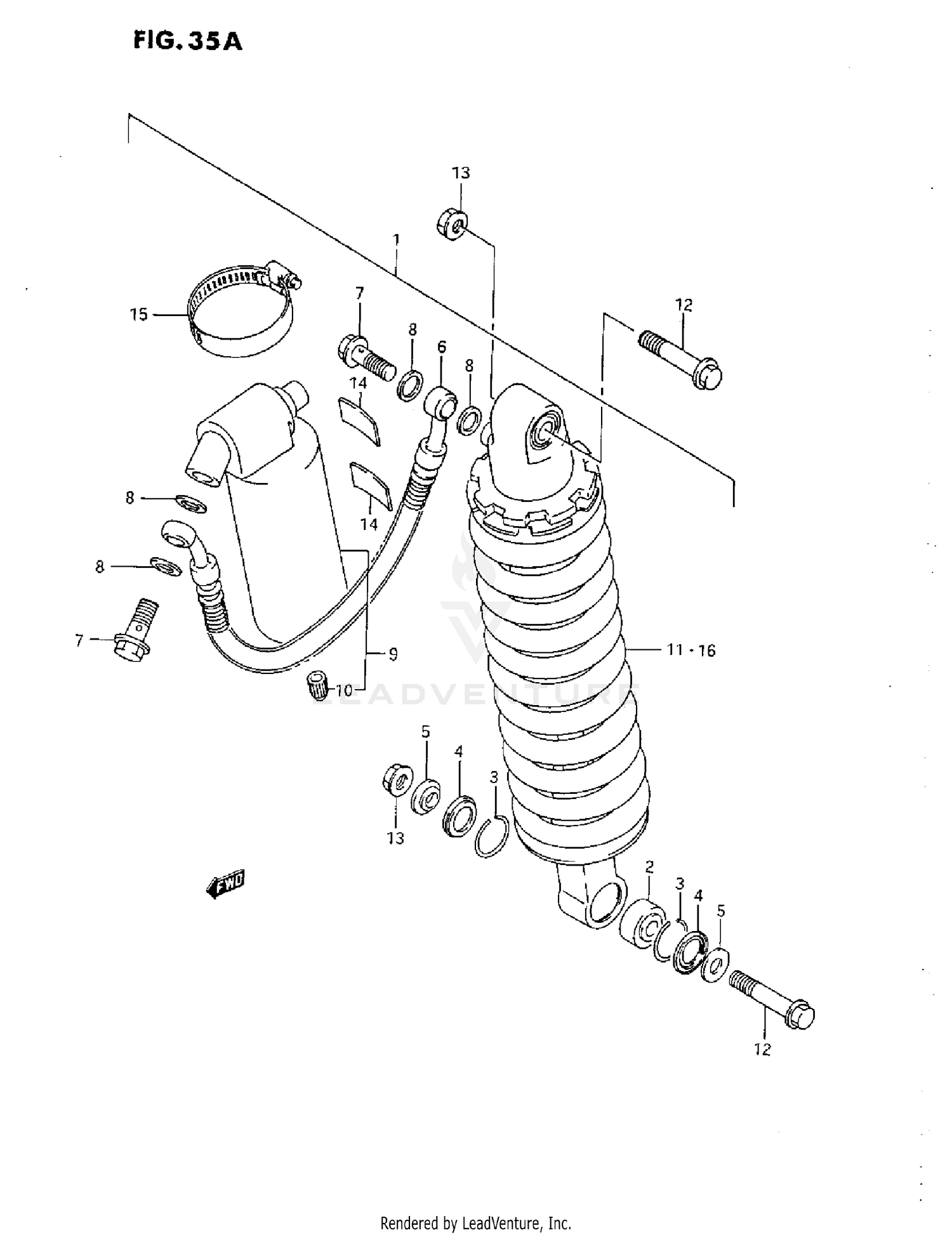 REAR SHOCK ABSORBER (K)