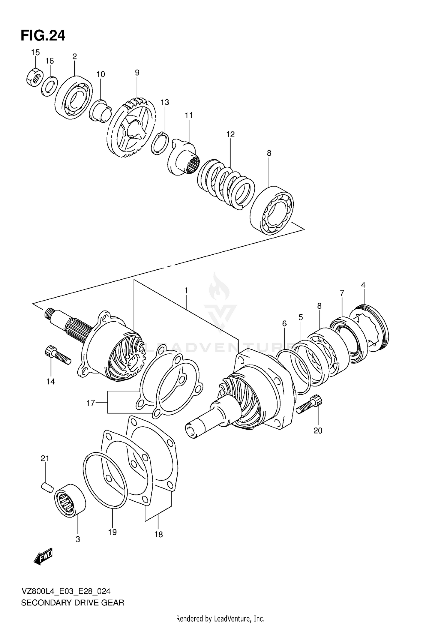 SECONDARY DRIVE GEAR