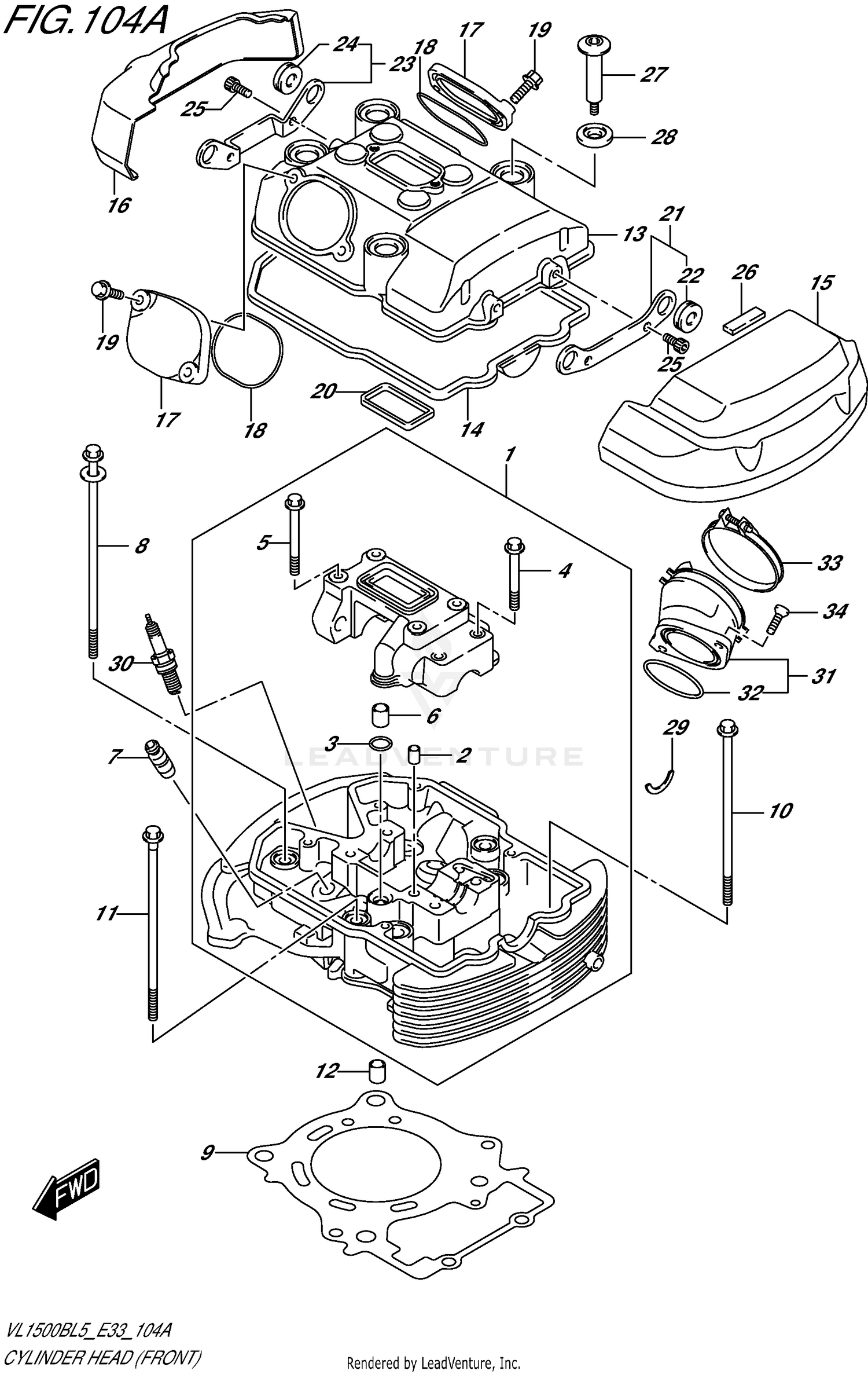 CYLINDER HEAD (FRONT)