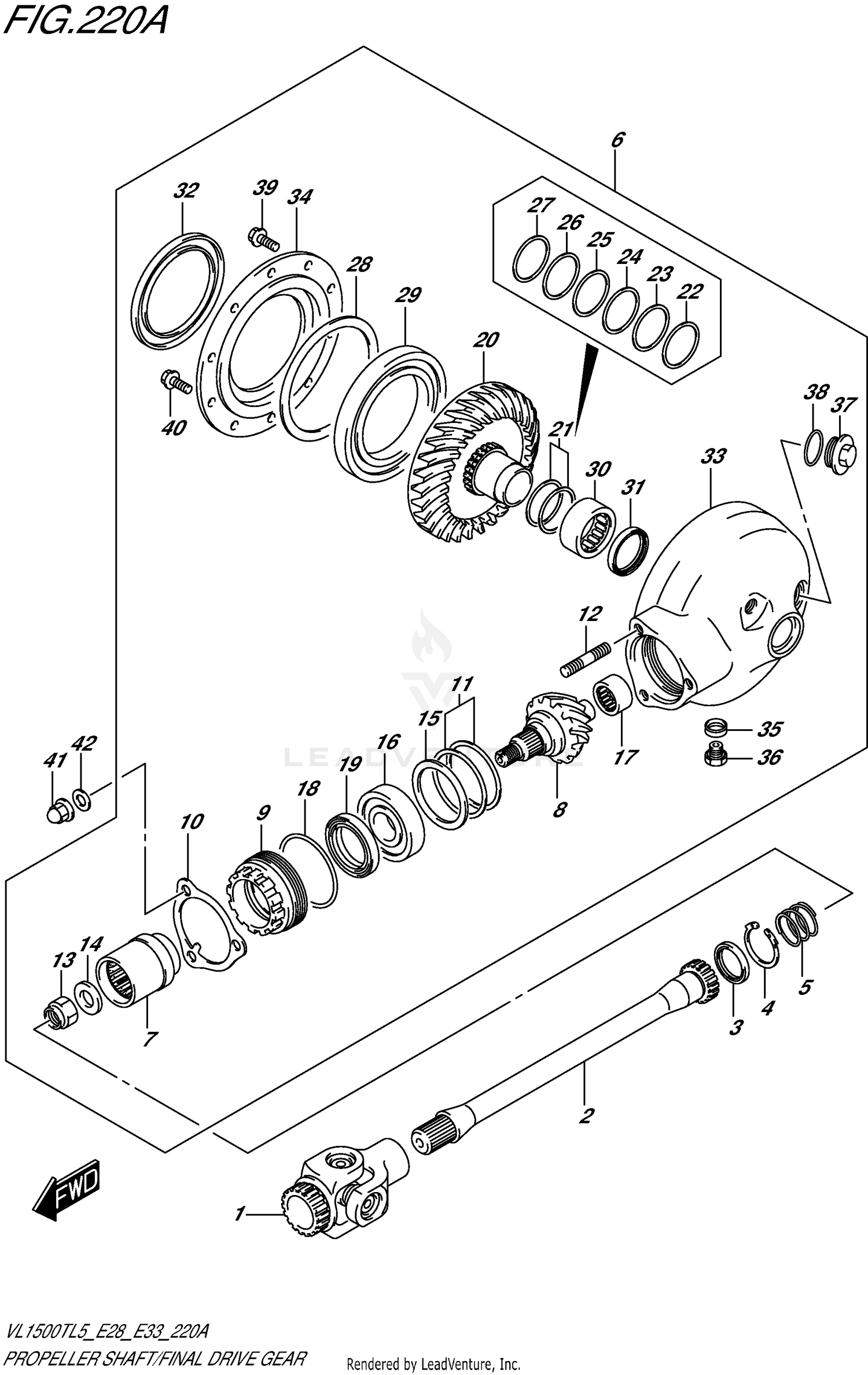 PROPELLER SHAFT/FINAL DRIVE GEAR