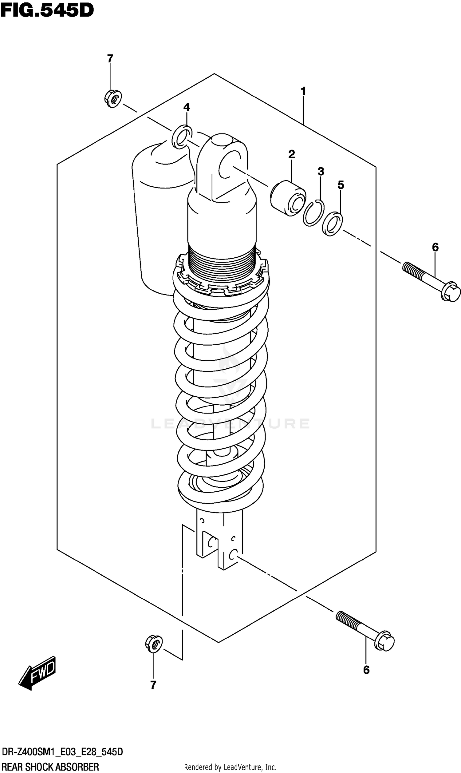 REAR SHOCK ABSORBER (DR-Z400SM)