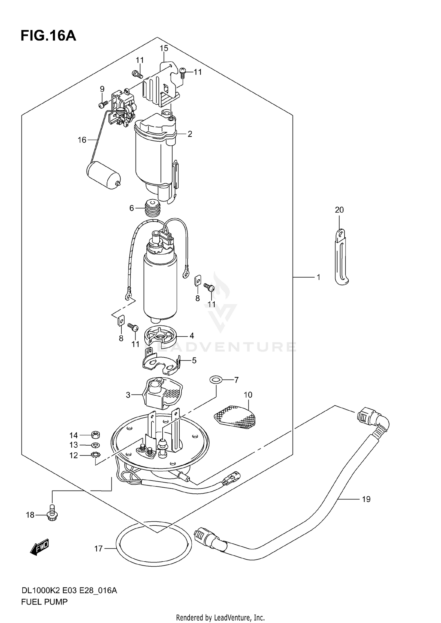 FUEL PUMP (MODEL K4/K5/K6)