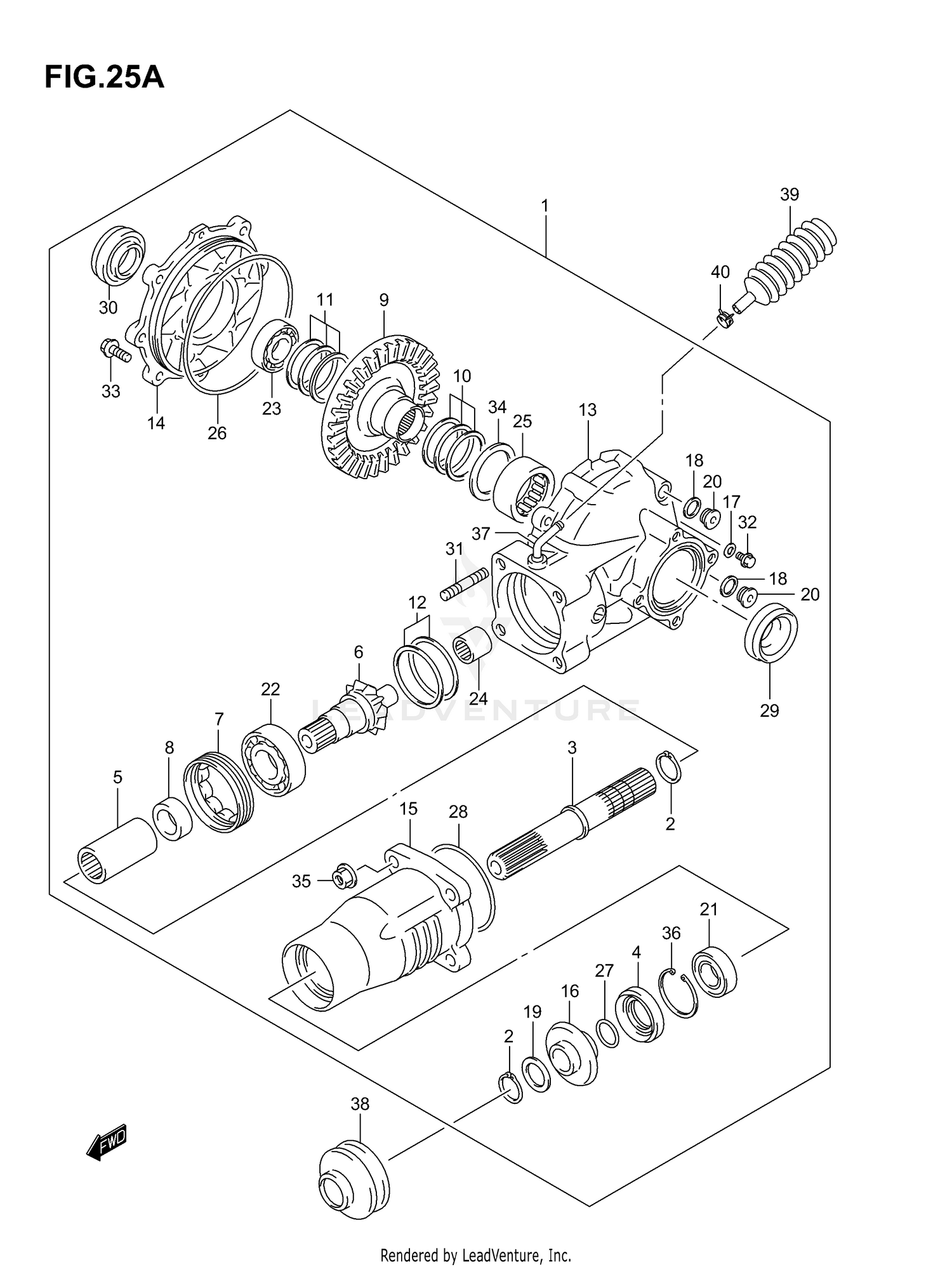 FINAL BEVEL GEAR (REAR)(MODEL K4/K5/K6/K7)