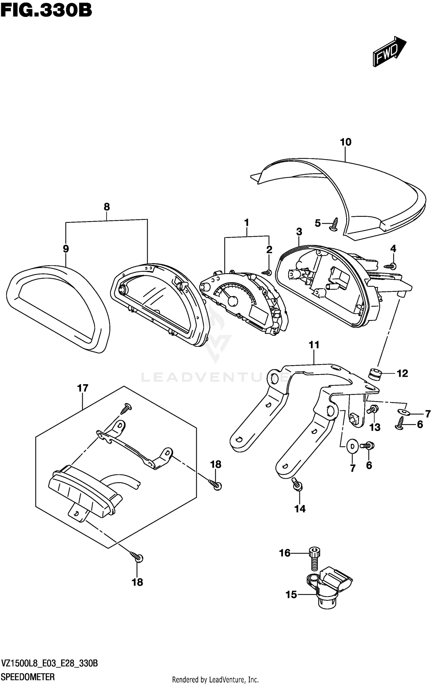 SPEEDOMETER (VZ1500L8 E28)