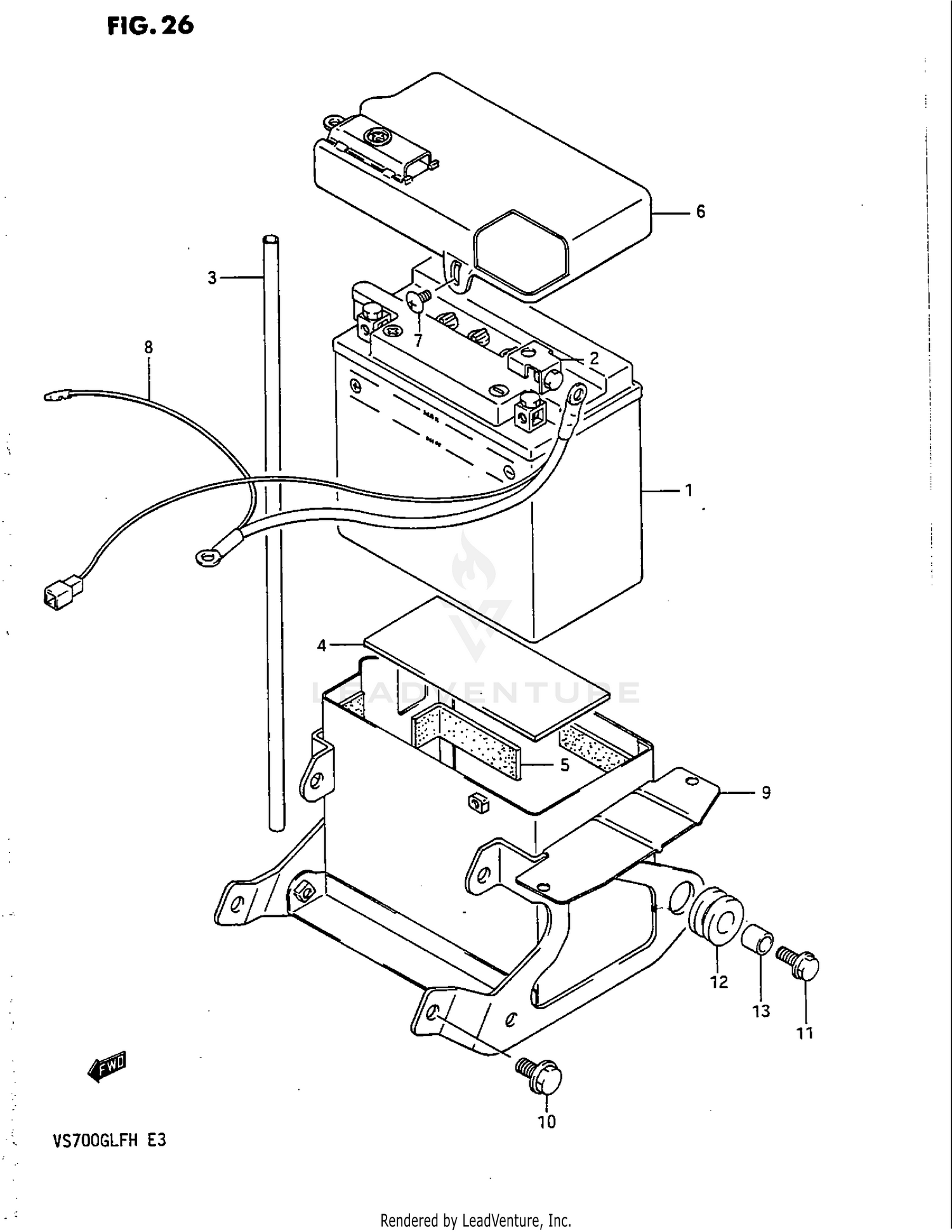 BATTERY (MODEL G -F.NO.111193)