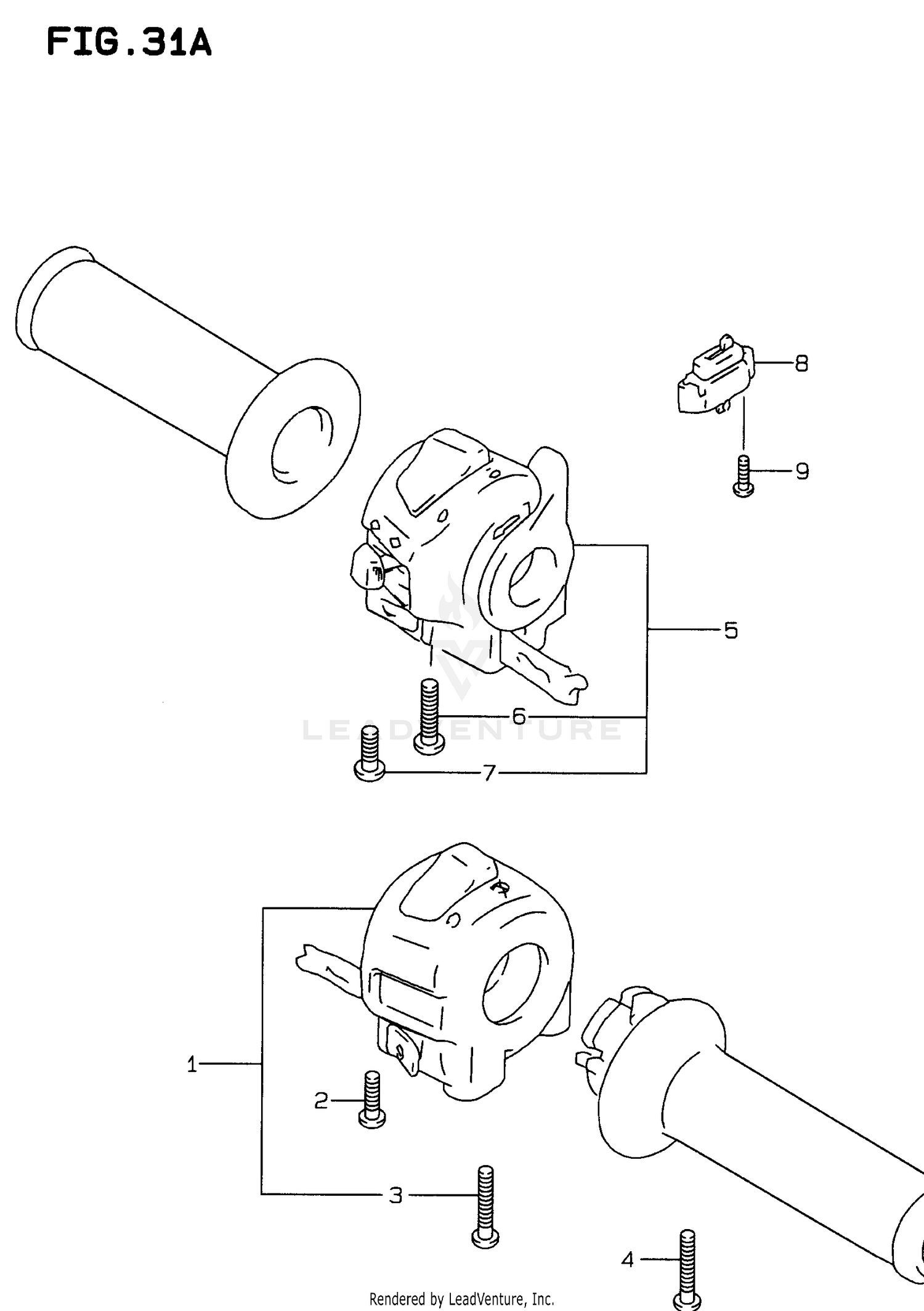 HANDLE SWITCH (MODEL V/W/X)