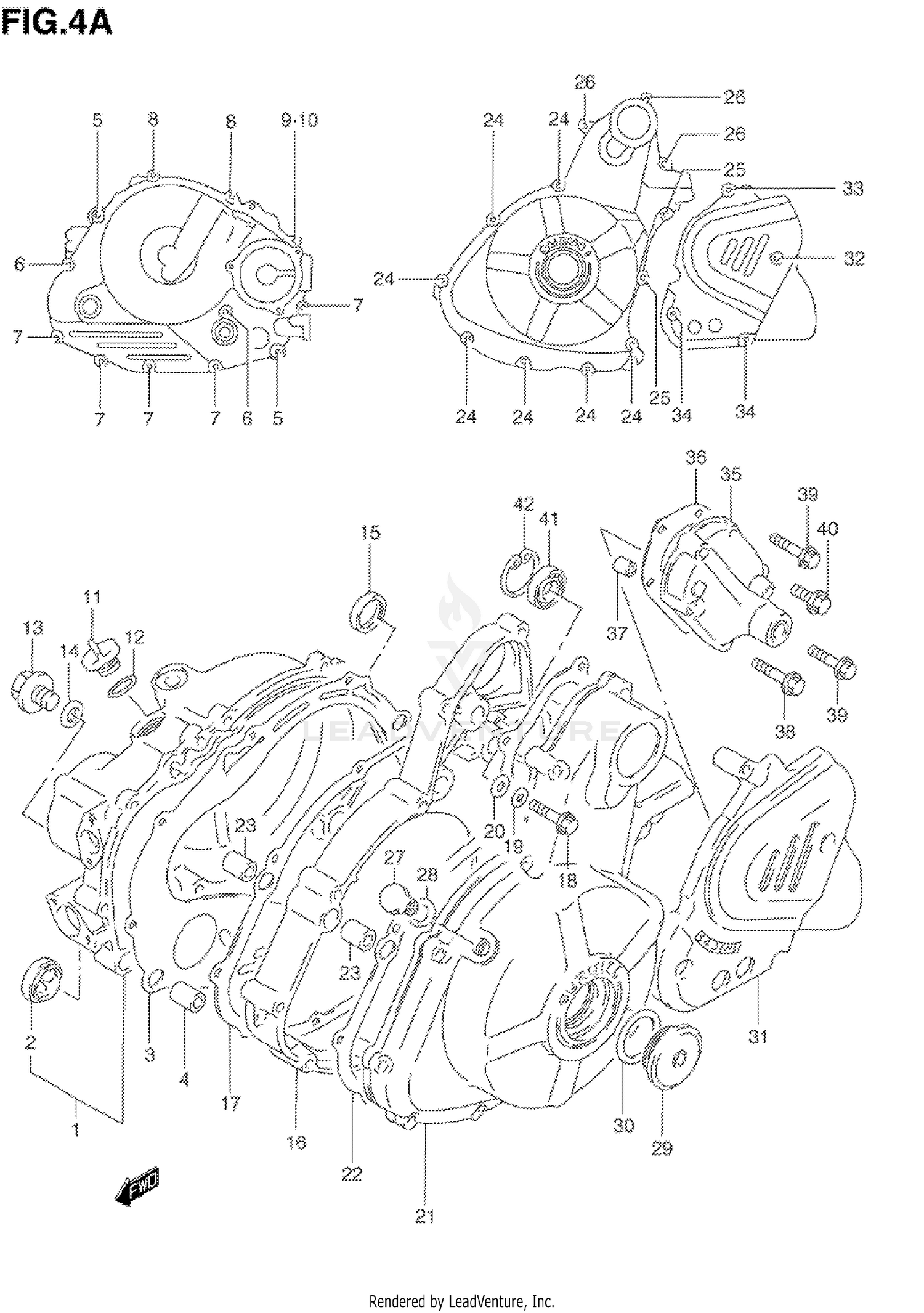 CRANKCASE COVER (MODEL R/S)