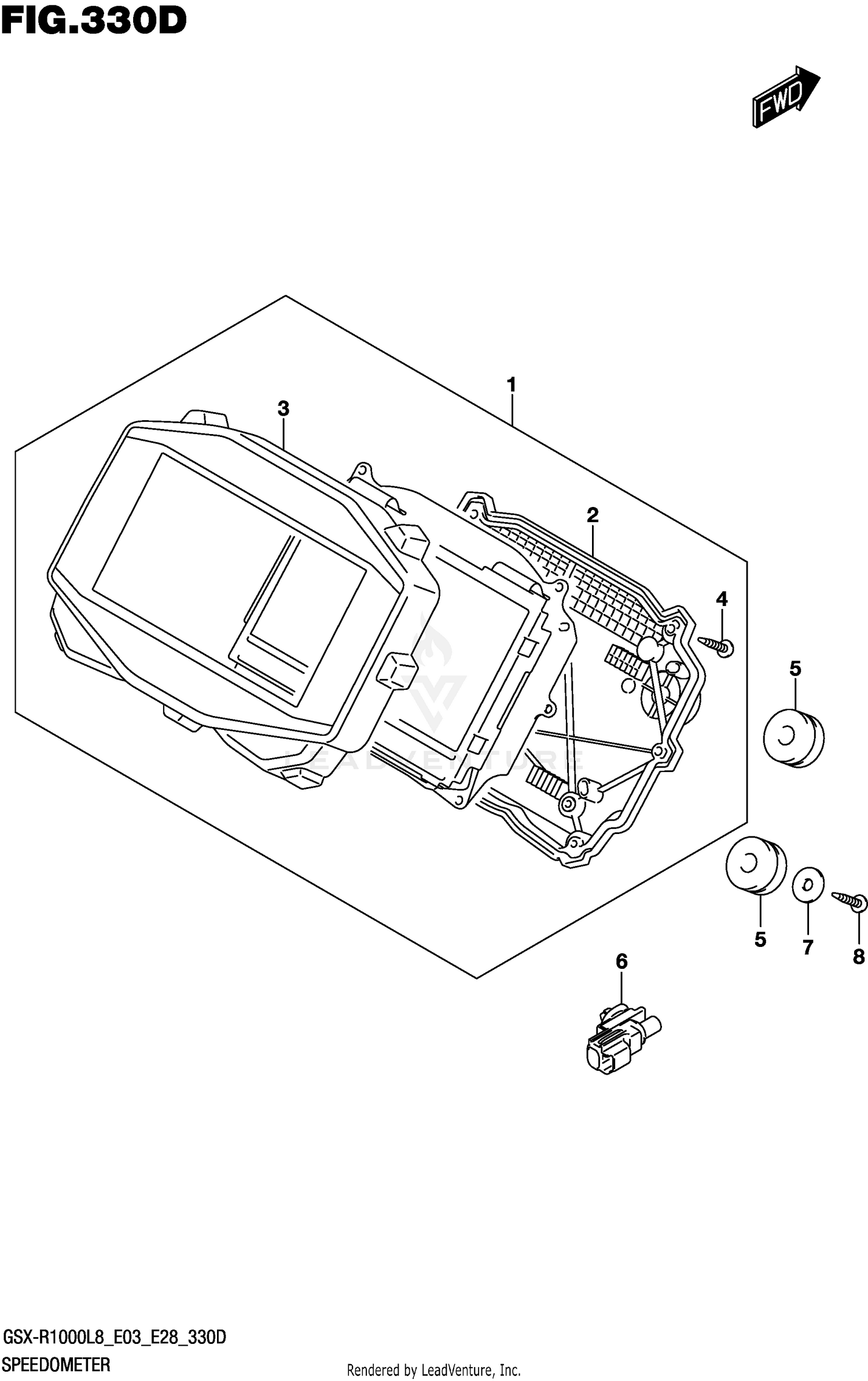 SPEEDOMETER (GSX-R1000AL8 E28)