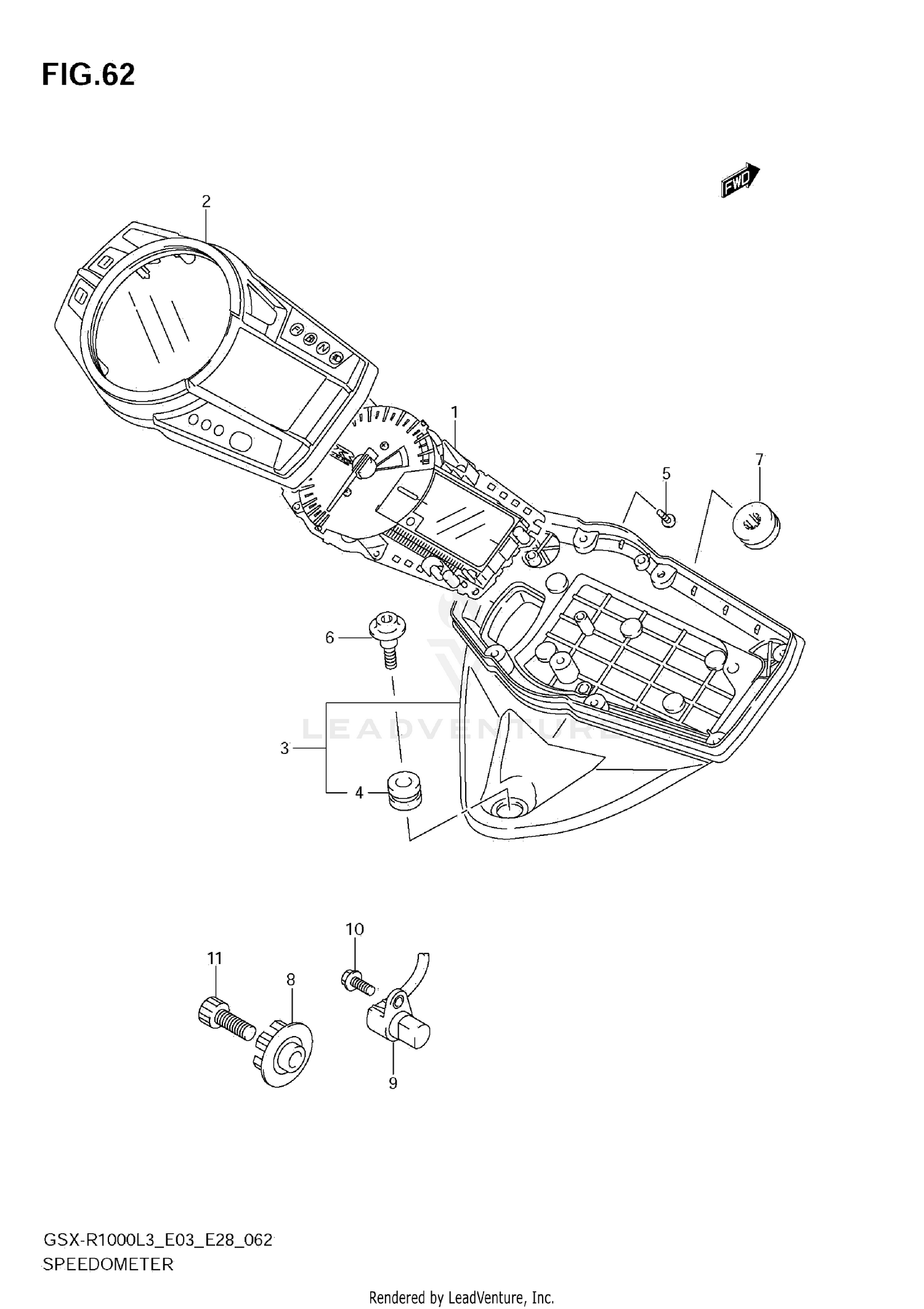SPEEDOMETER (GSX-R1000L3 E33)