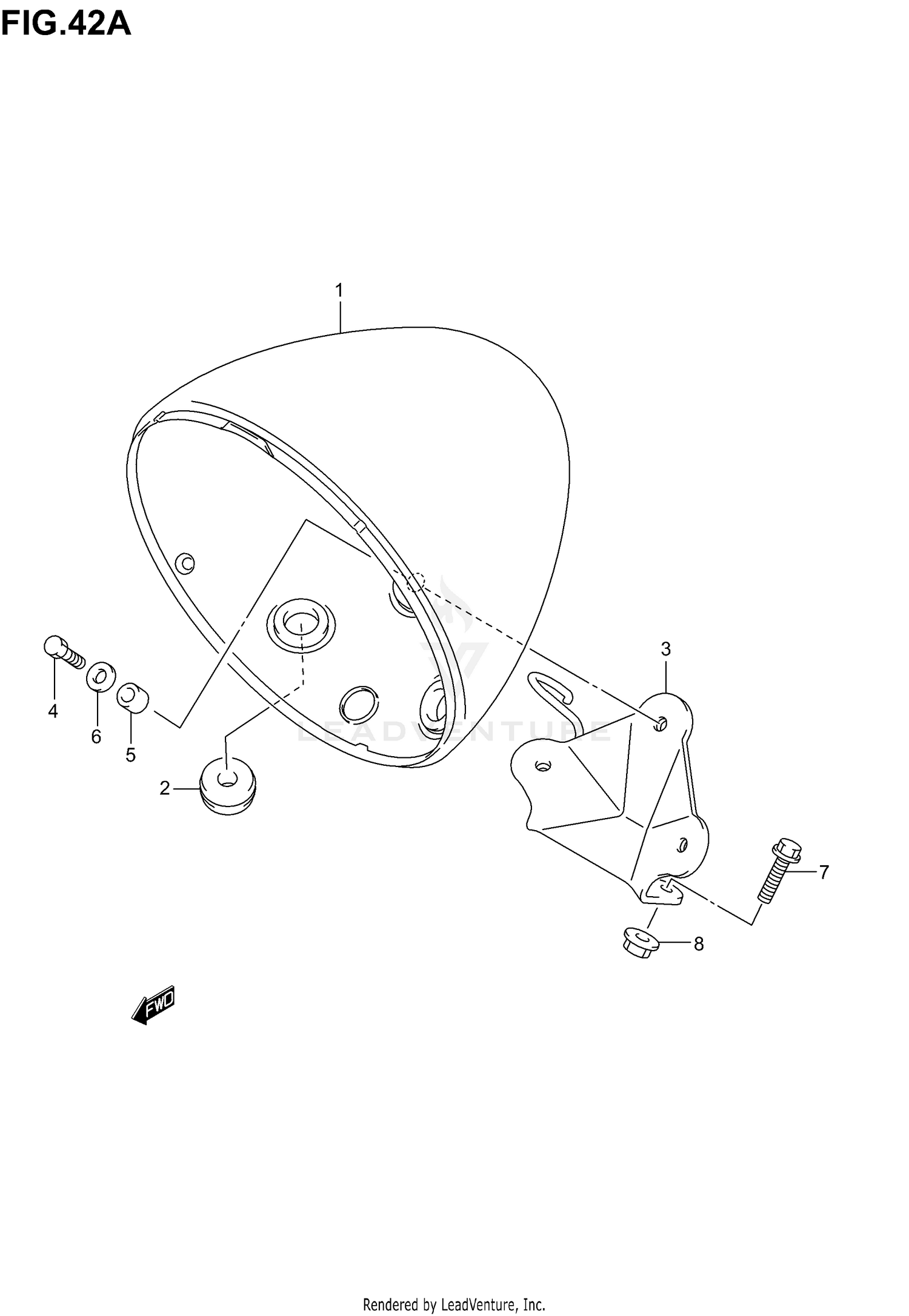 HEADLAMP HOUSING (MODEL K5)