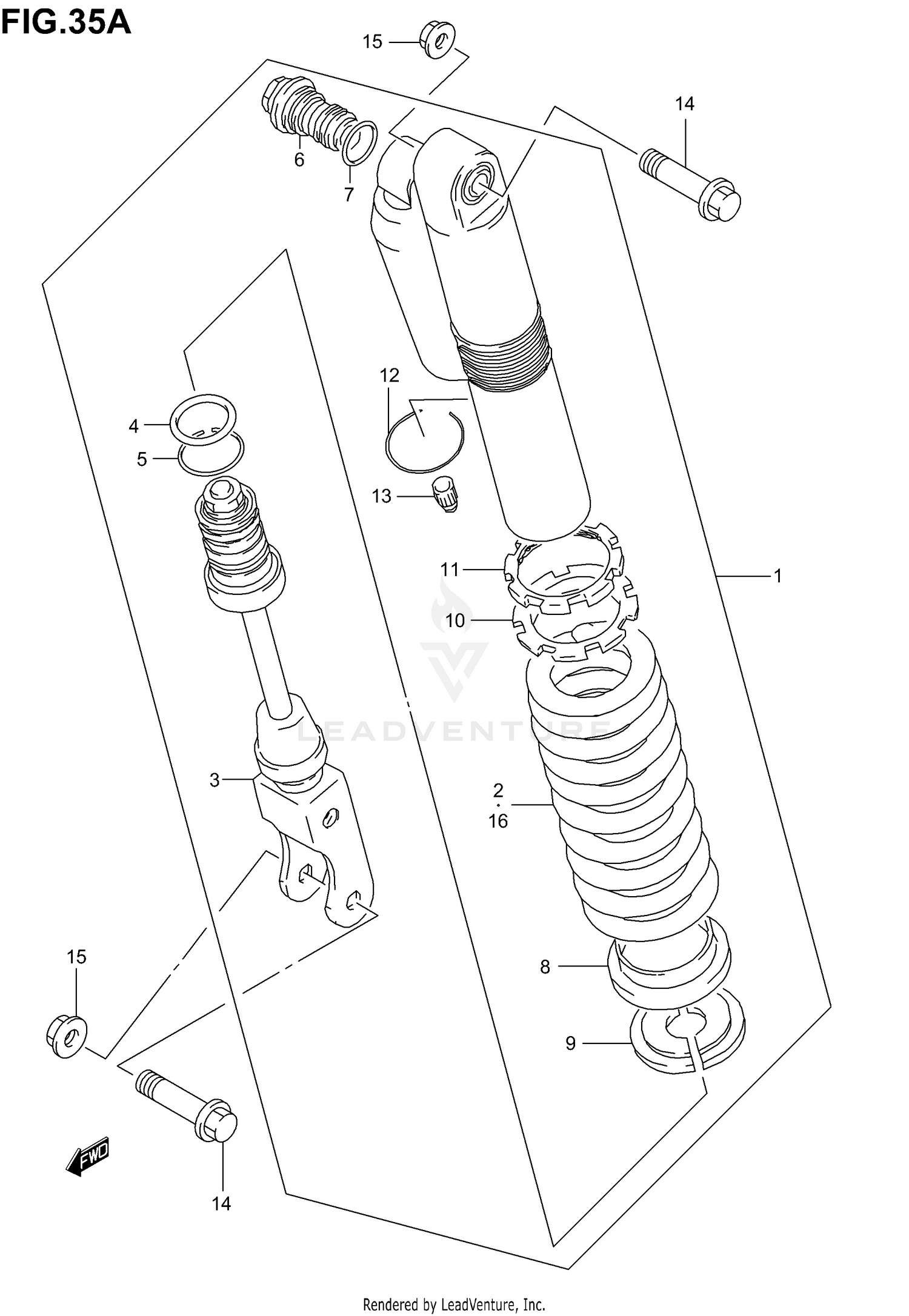 REAR SHOCK ABSORBER (MODEL K4)