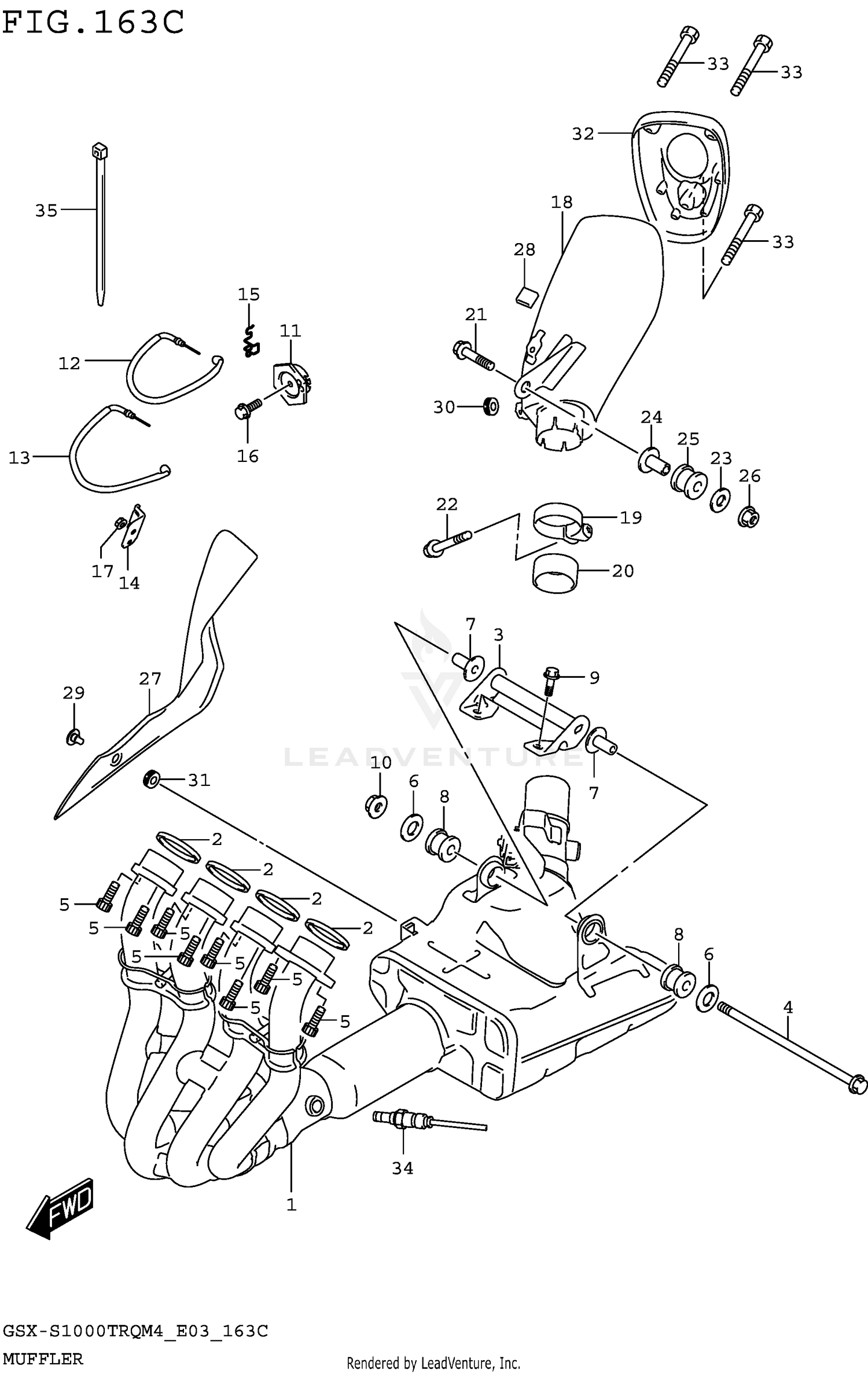 MUFFLER (GSX-S1000TRQM4 E33)
