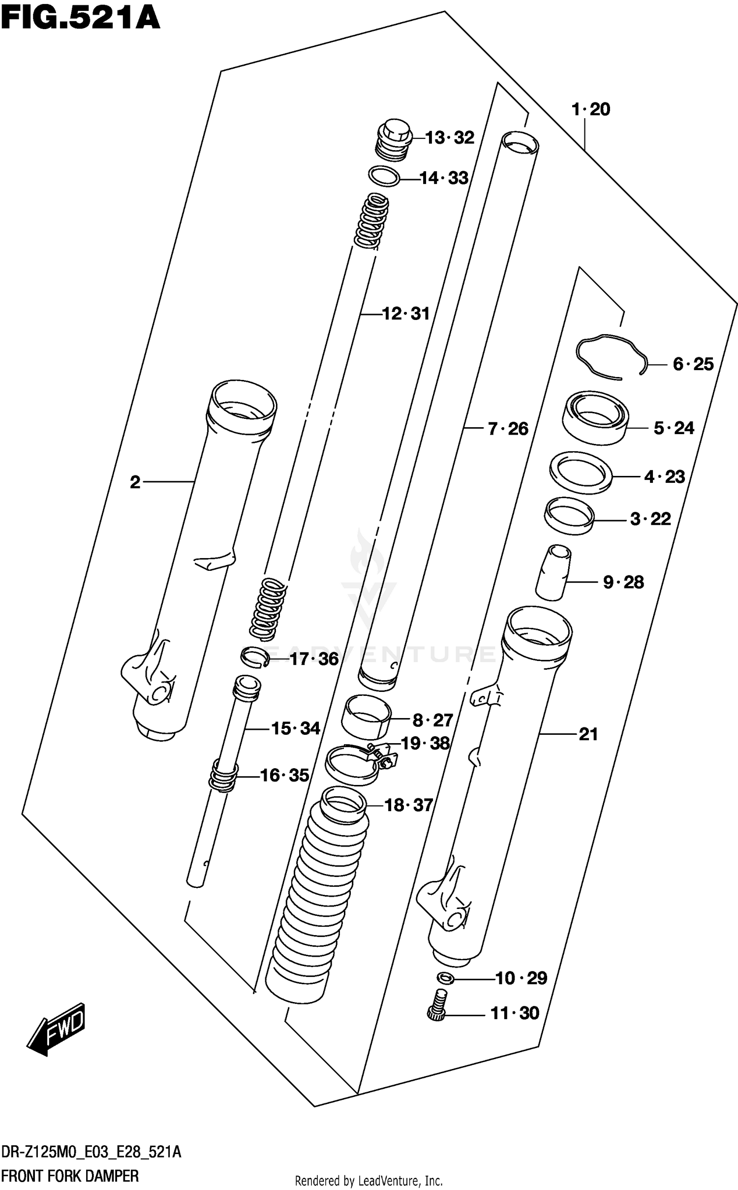 FRONT FORK DAMPER (DR-Z125M0 E28)