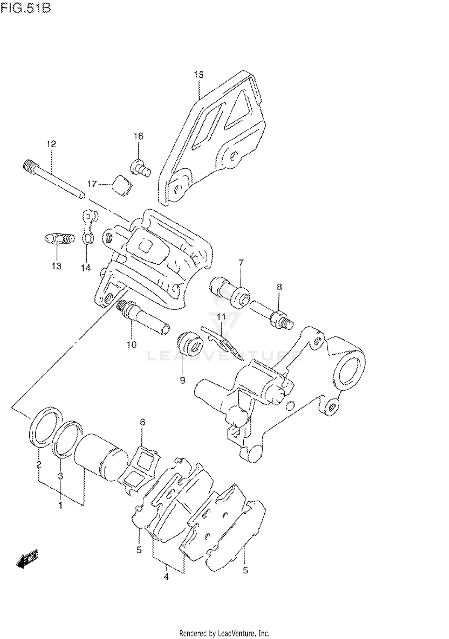 REAR CALIPER (MODEL R/S/T)