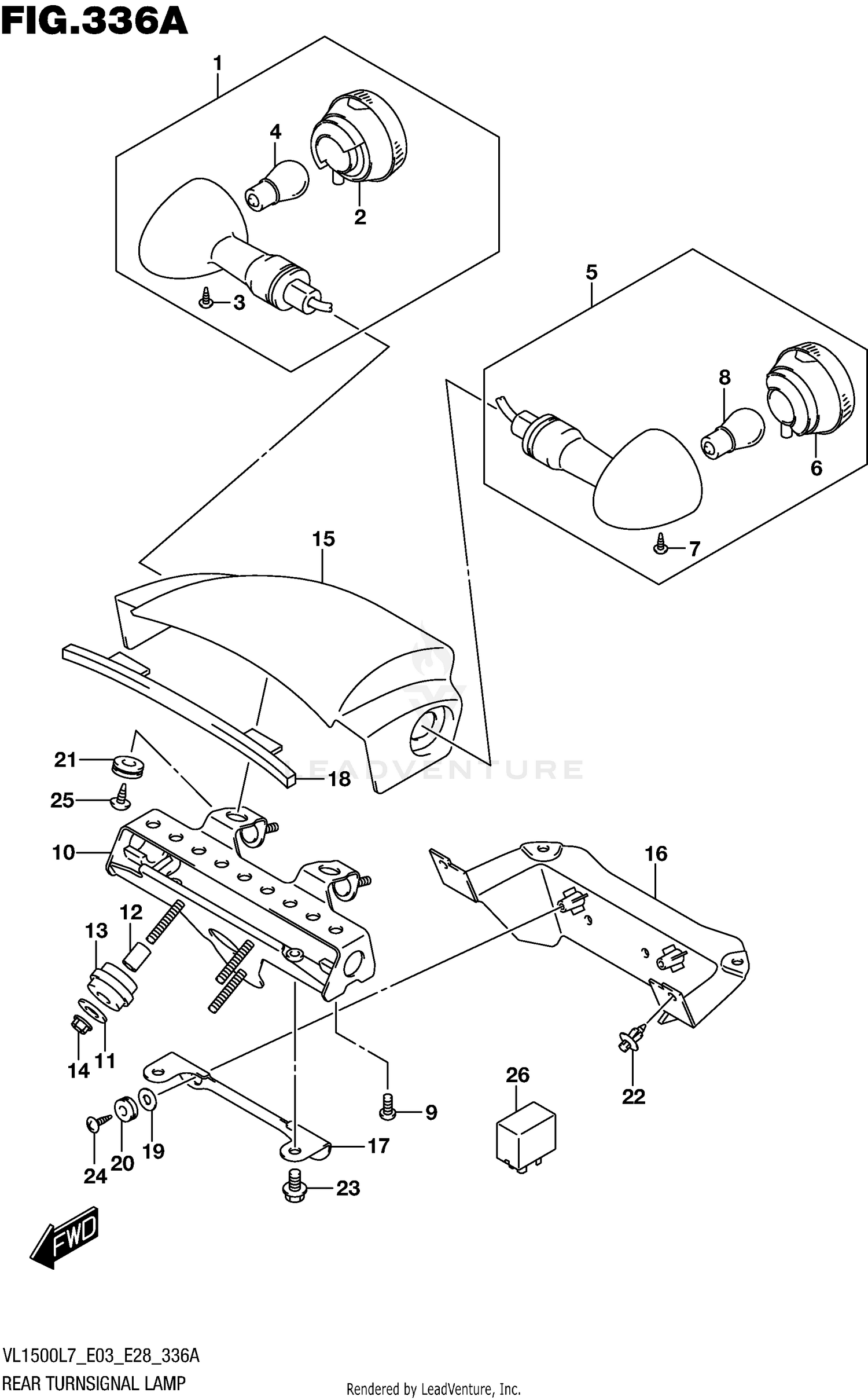 REAR TURNSIGNAL LAMP (VL1500BL7 E03)