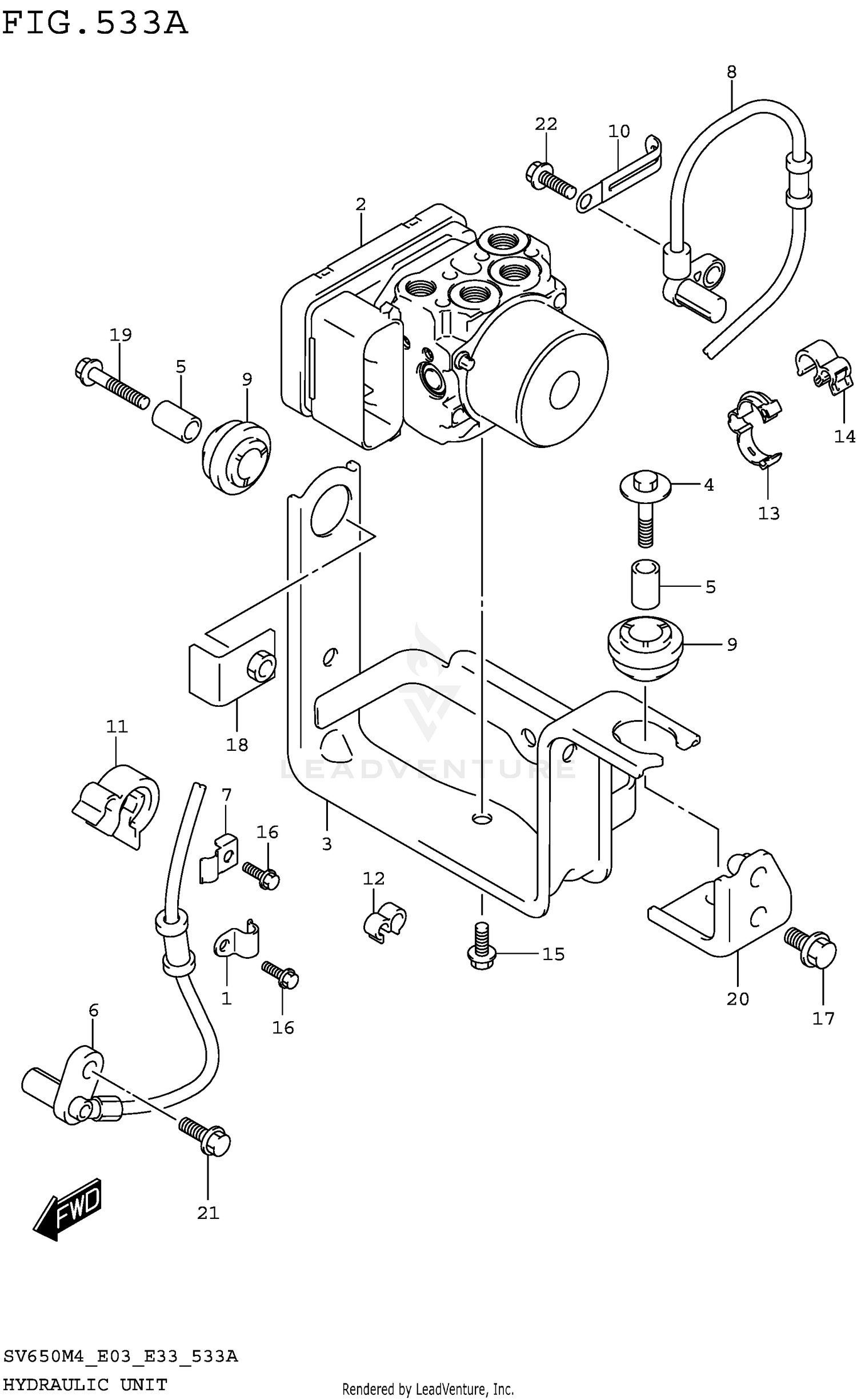 HYDRAULIC UNIT (SV650AM4 E28)