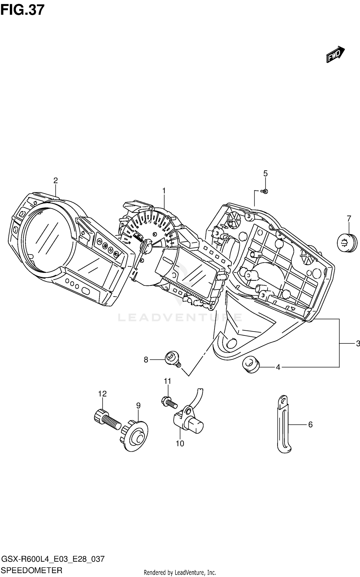 SPEEDOMETER (GSX-R600L4 E33)