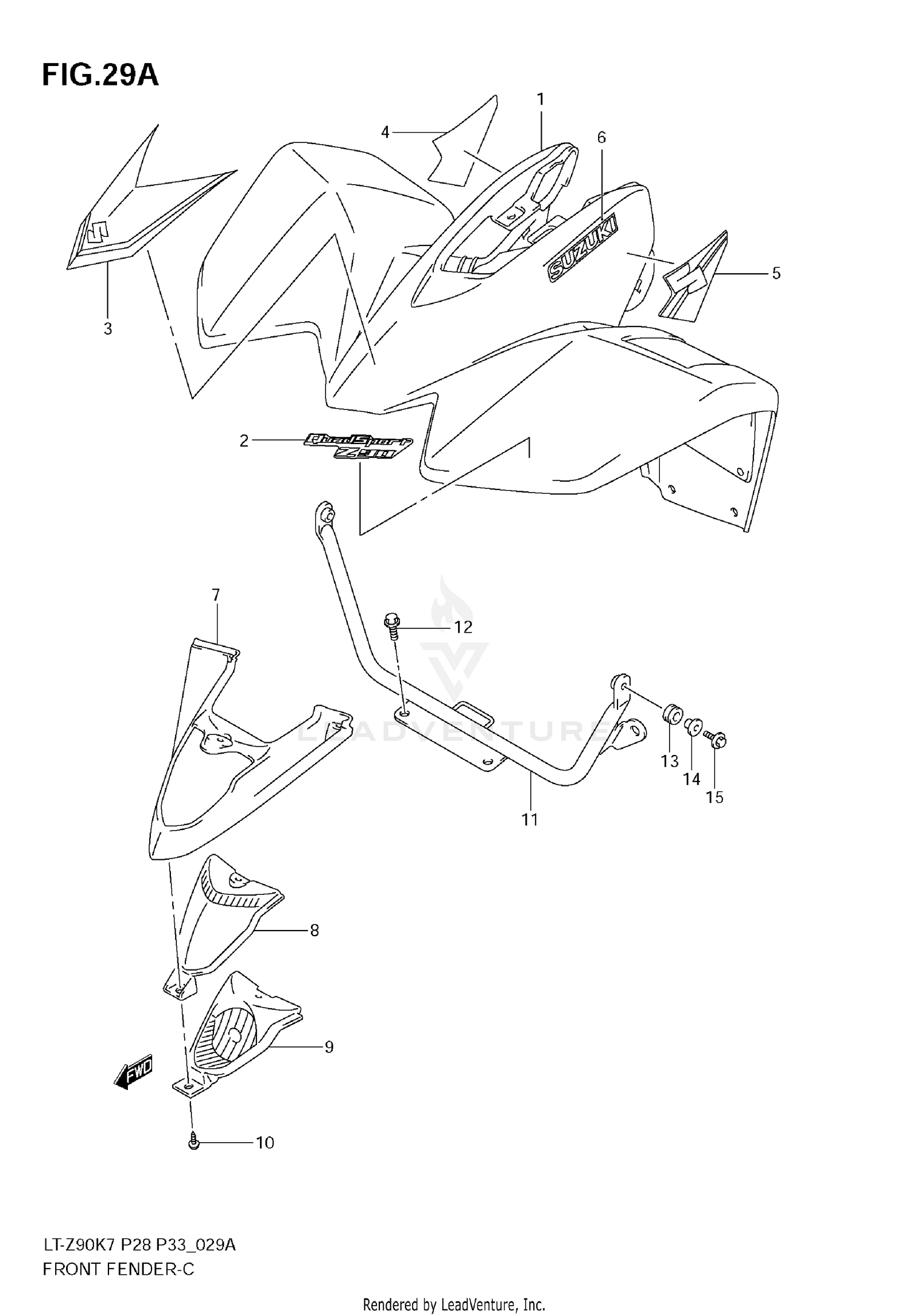 FRONT FENDER (MODEL K8)