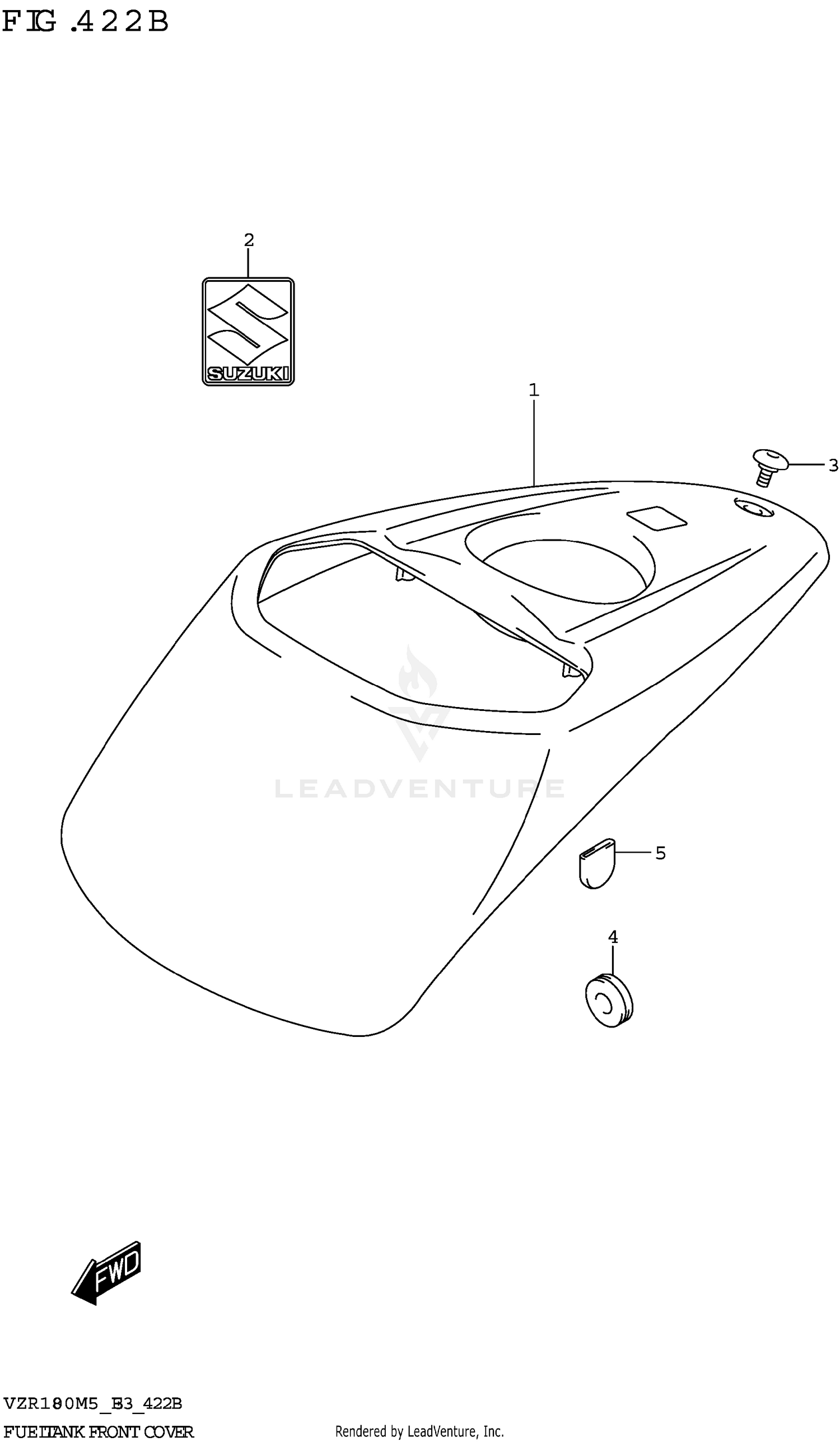 FUEL TANK FRONT COVER