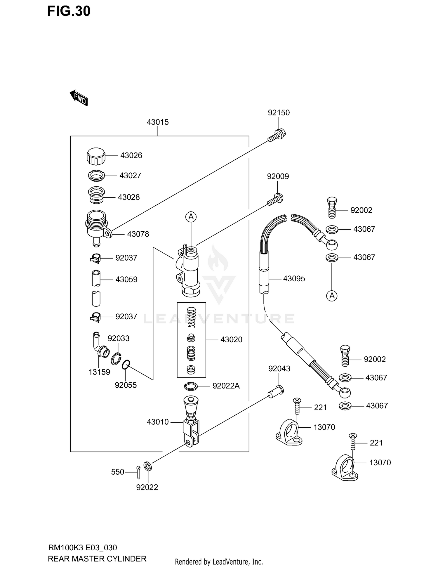 REAR MASTER CYLINDER